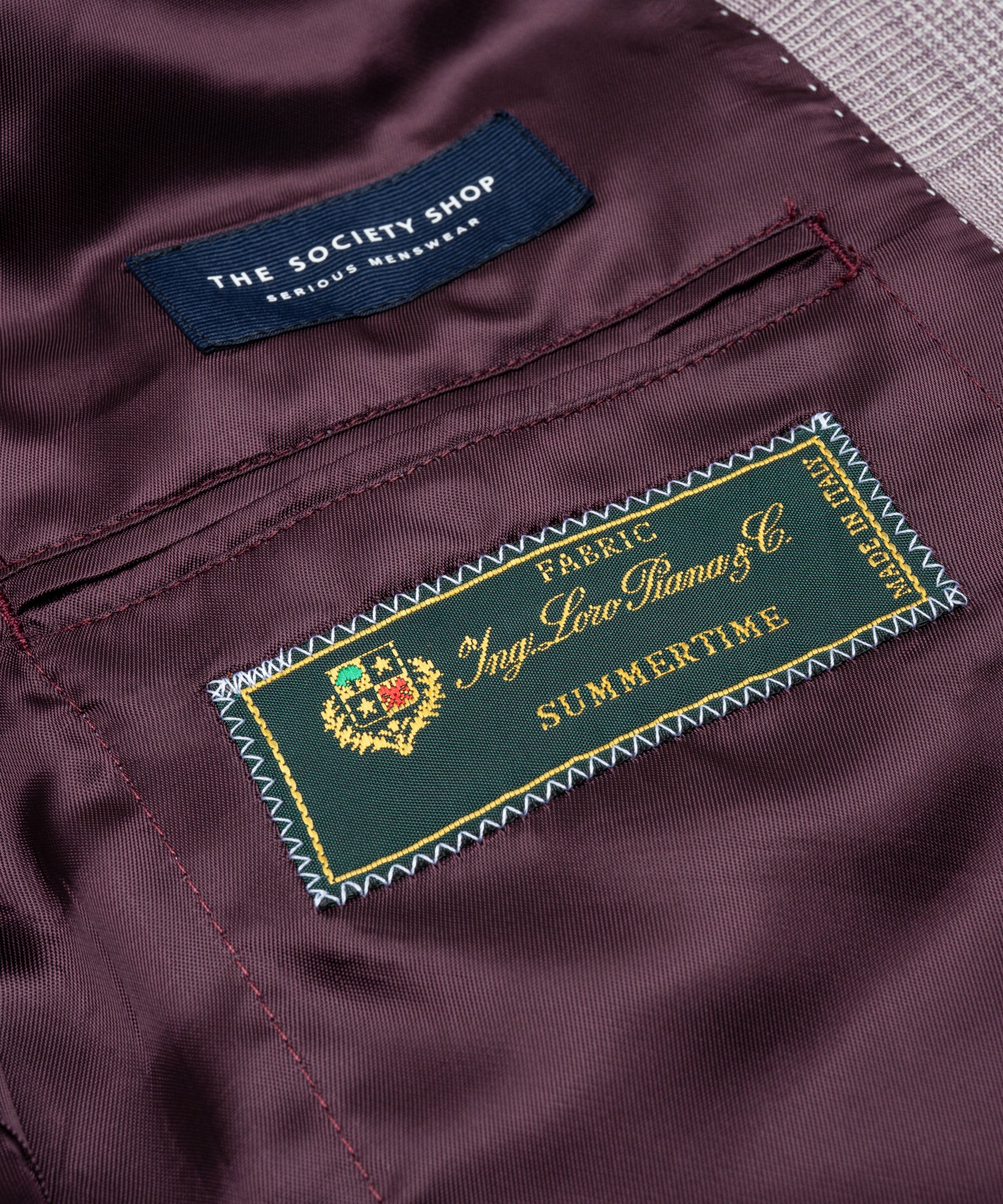 Pak wol/zijde/linnen SUMMERTIME mauve glencheck