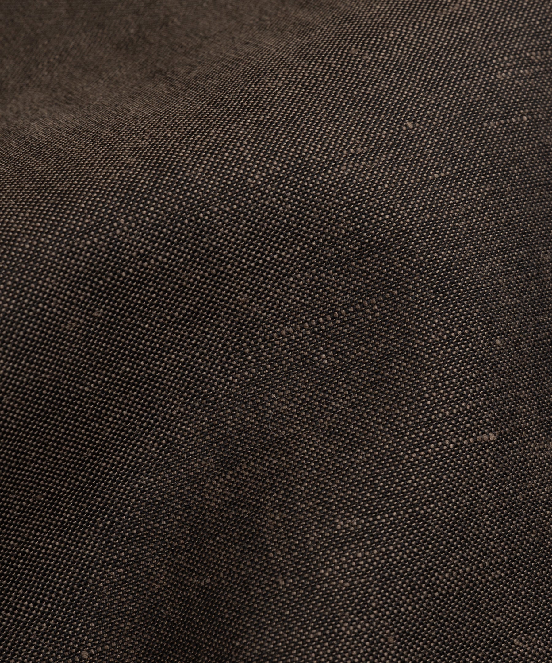 Pak wol/linnen donkerbruin