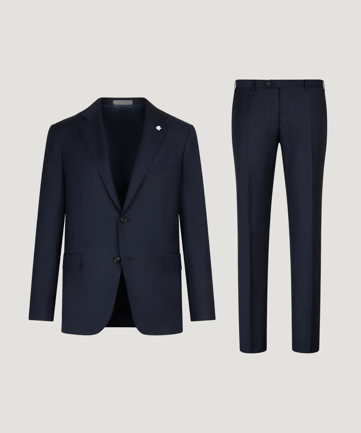 Pak scheerwol donkerblauw geruit