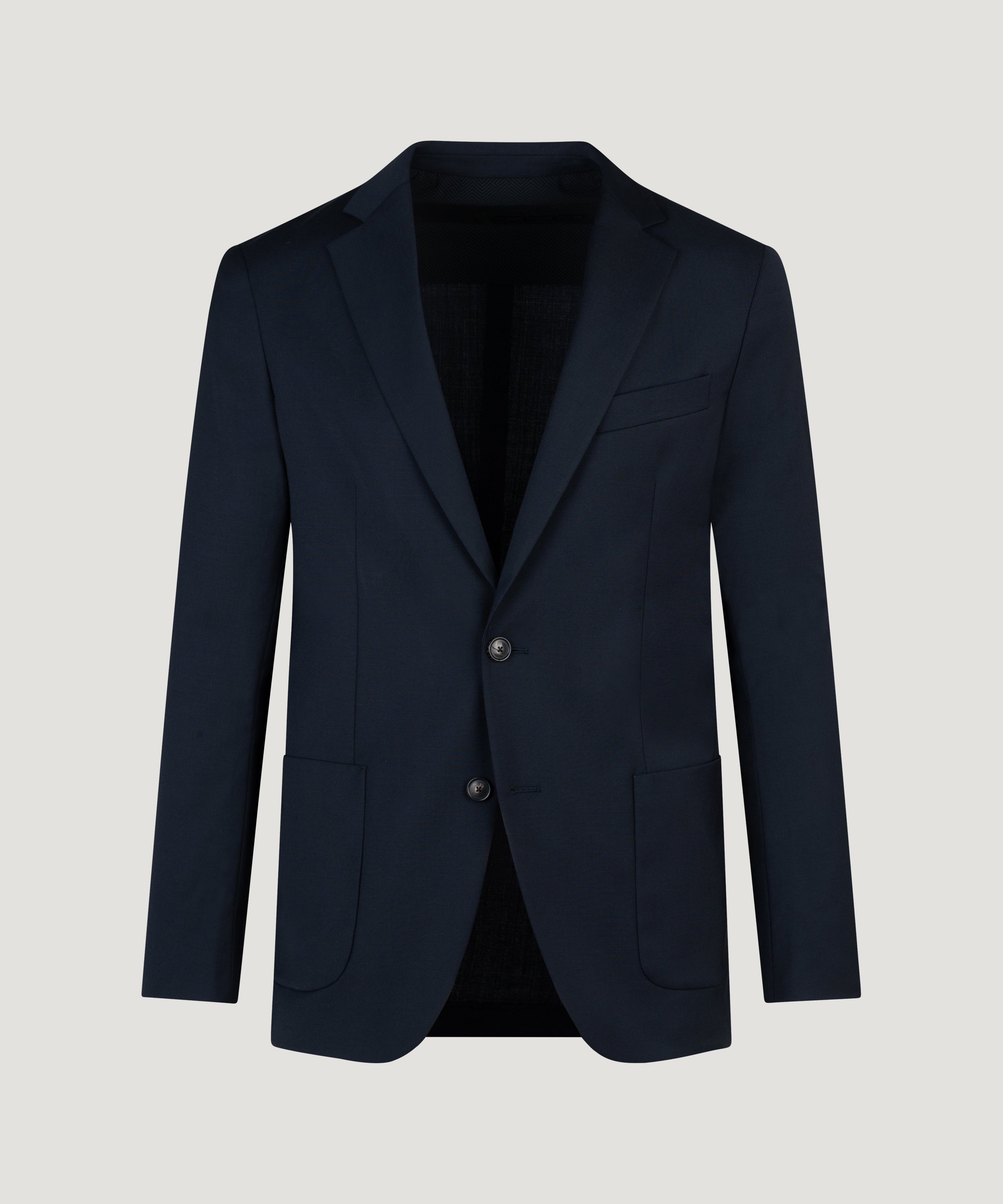 Summer Wooltech blazer donkerblauw