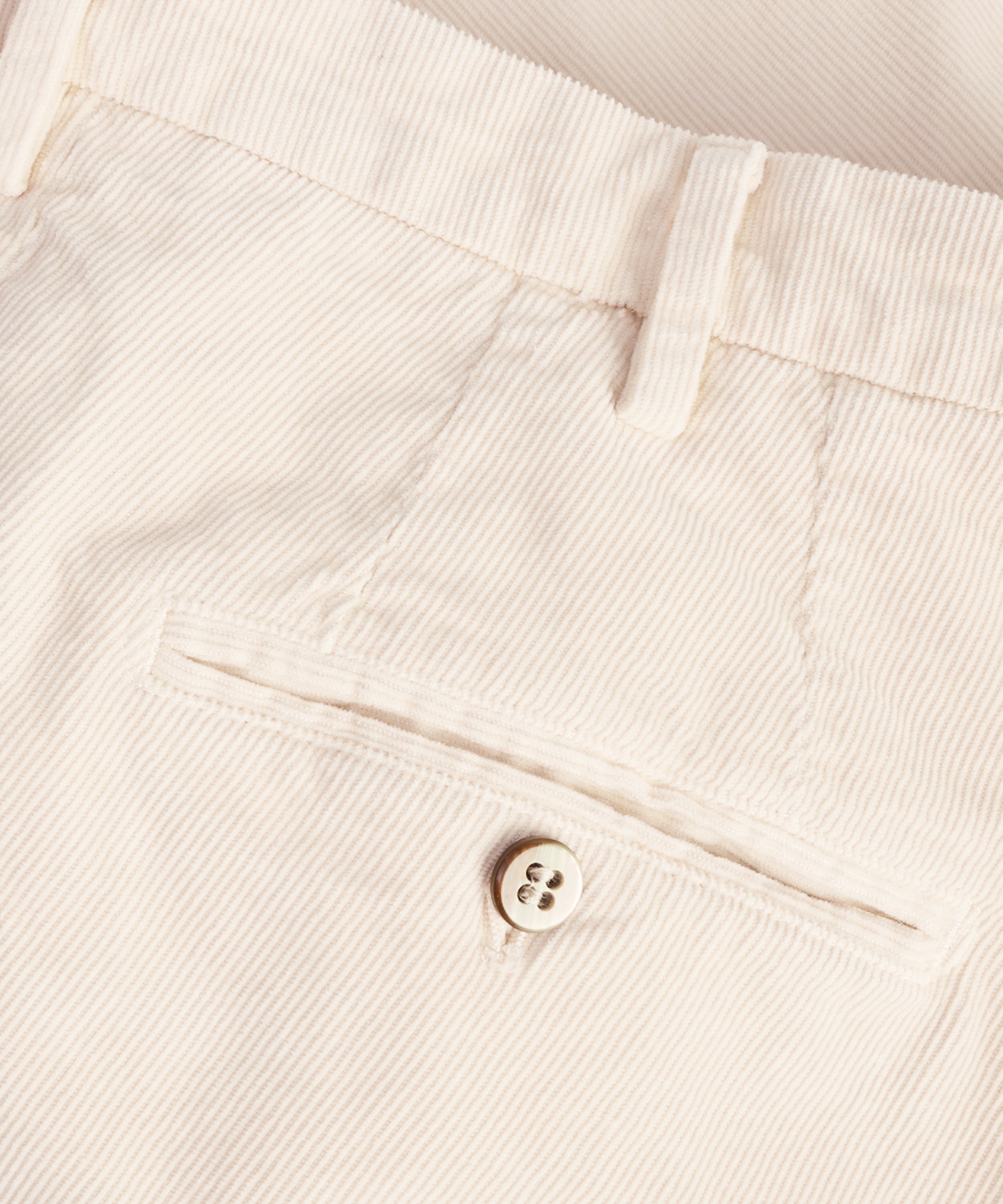 New York style chino gewassen katoen corduroy stretch off-white