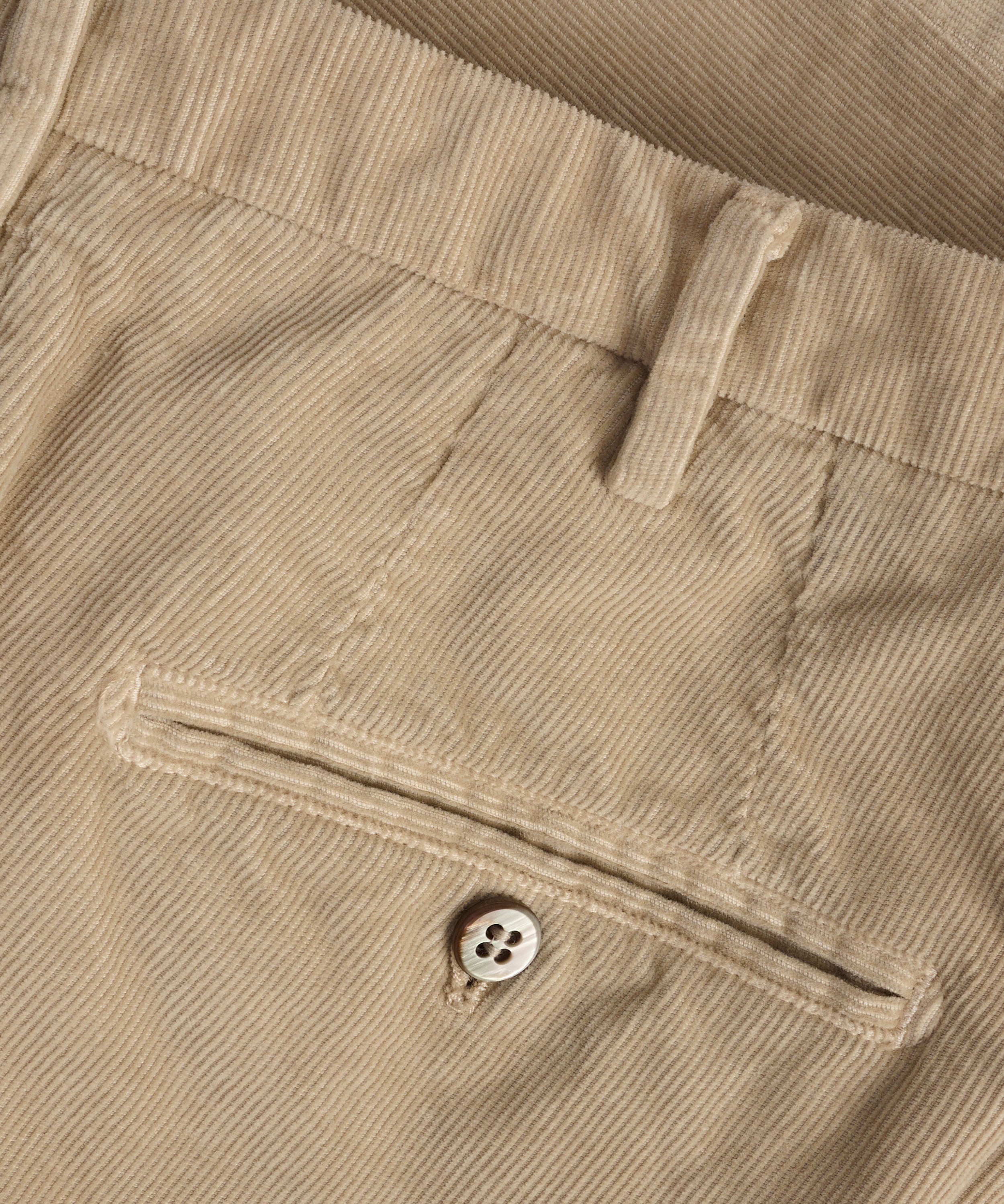 New York style chino gewassen katoen corduroy stretch beige