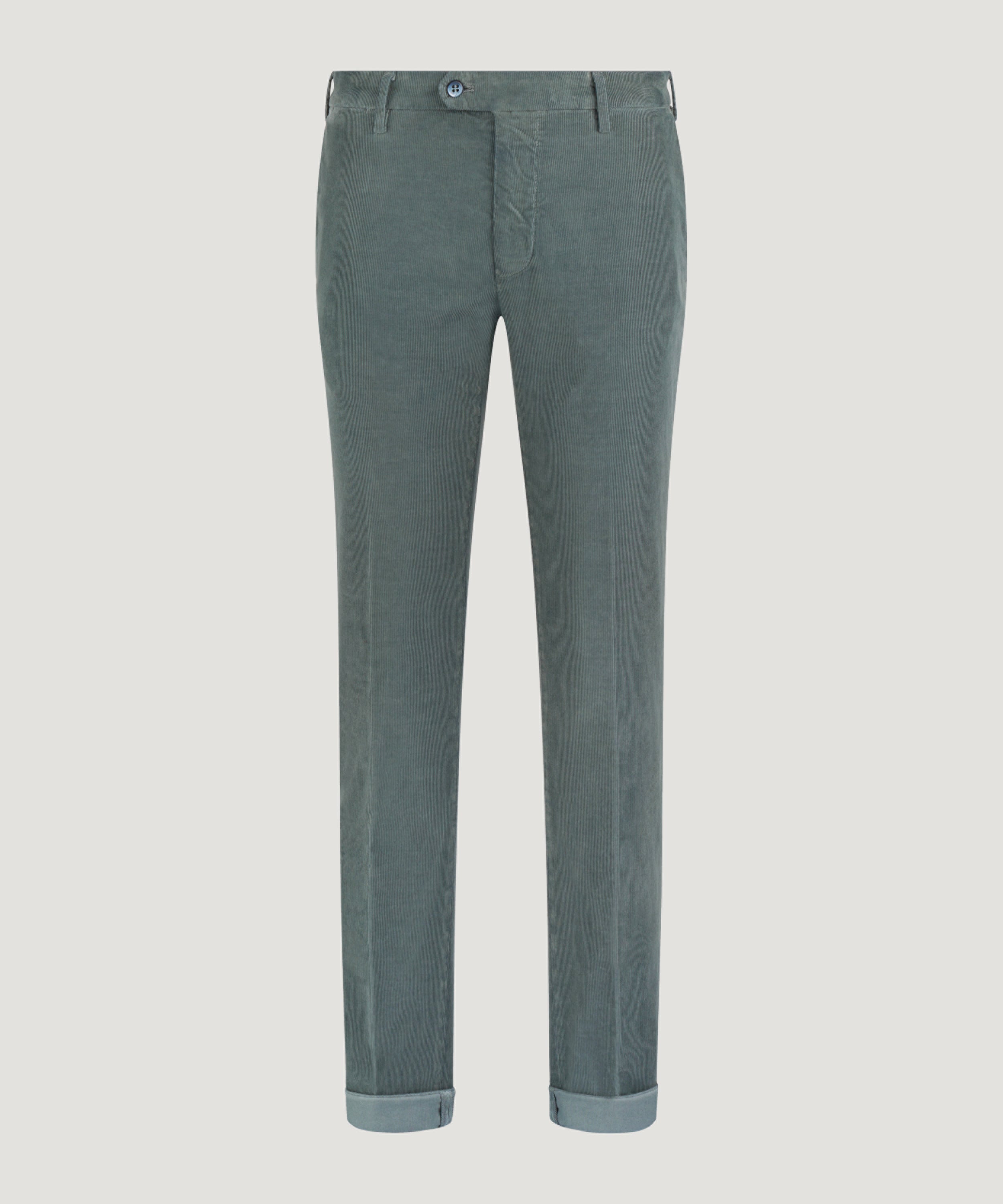 New York style chino gewassen katoen corduroy stretch donkergroen