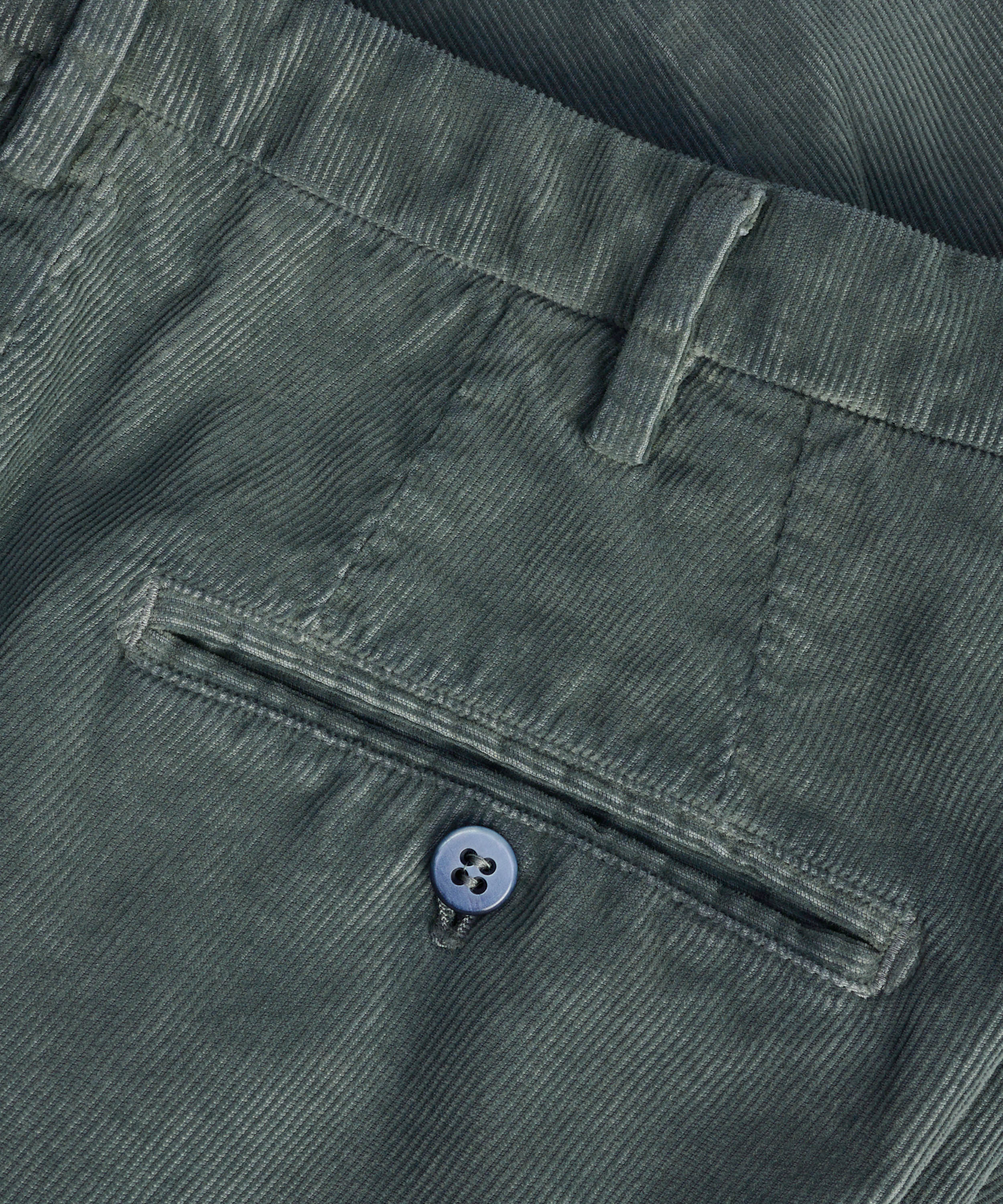 New York style chino gewassen katoen corduroy stretch donkergroen