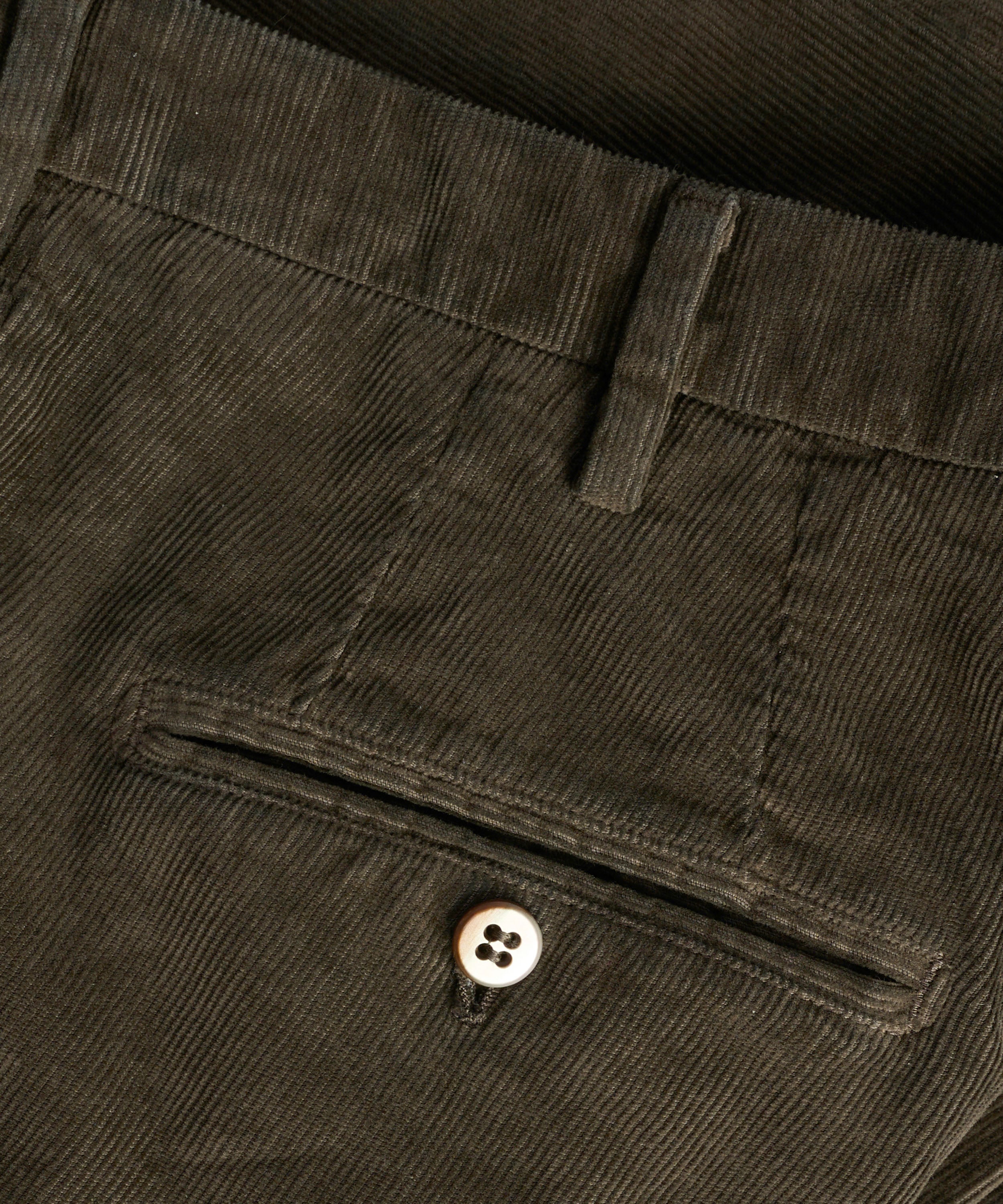 New York style chino gewassen katoen corduroy stretch donkerbruin