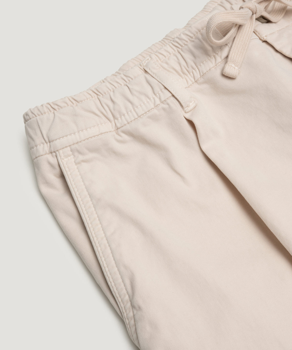 Cargo pants garment-dyed katoen stretch crème