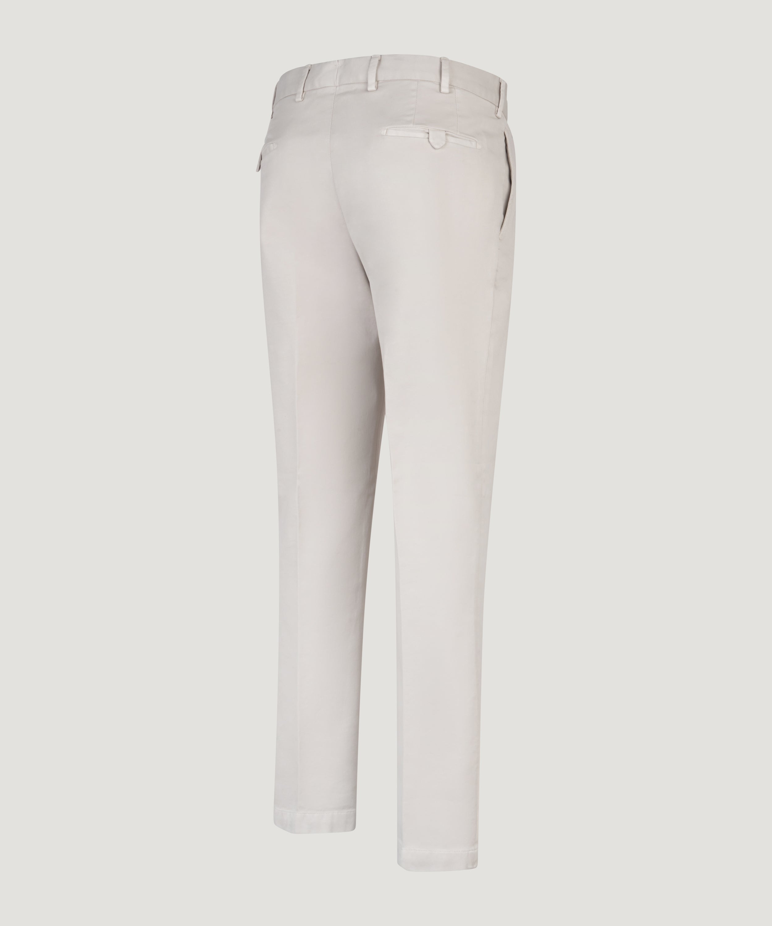 Pantalon Supima katoen stretch lichtgrijs