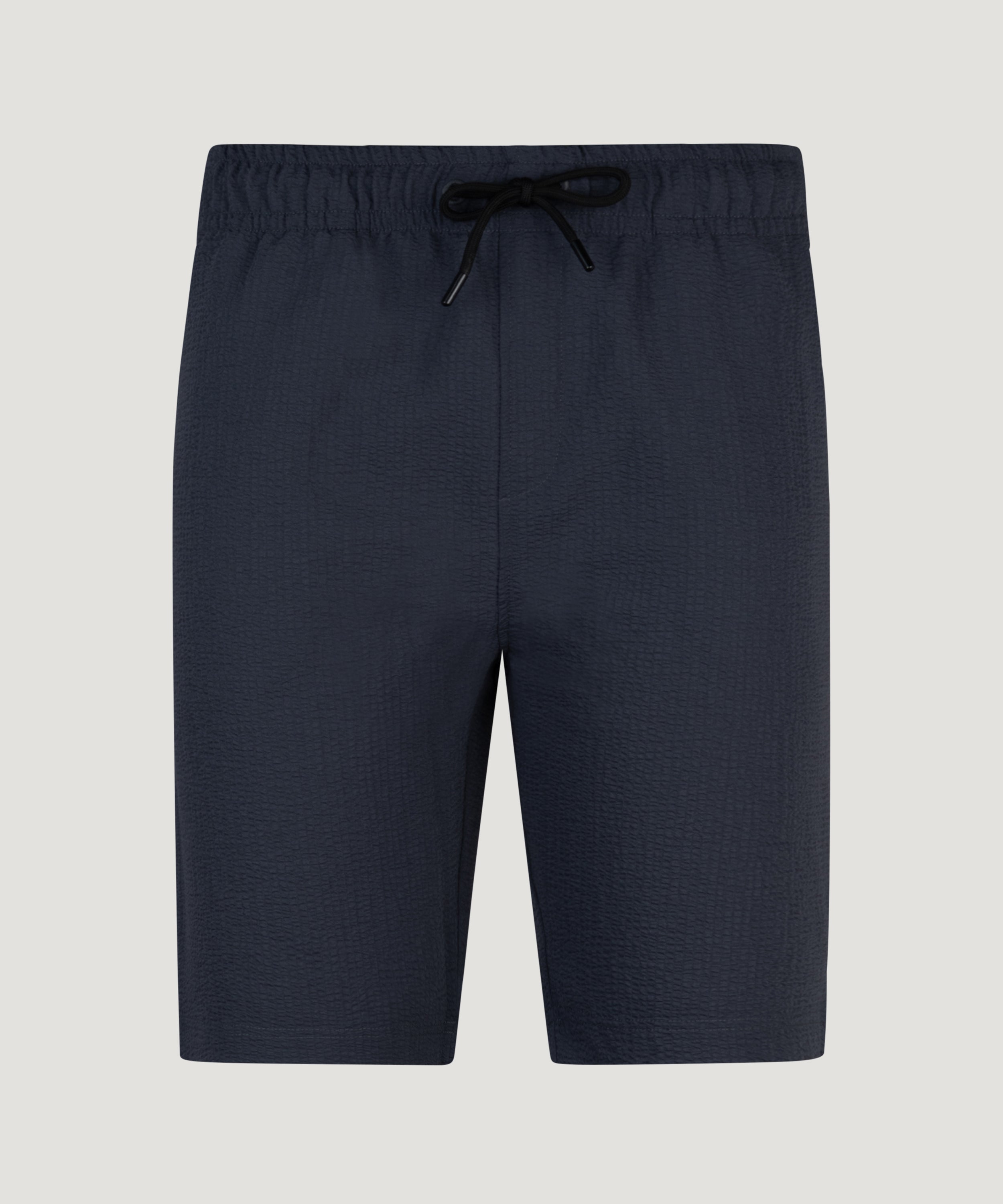 Seersucker shorts donkerblauw