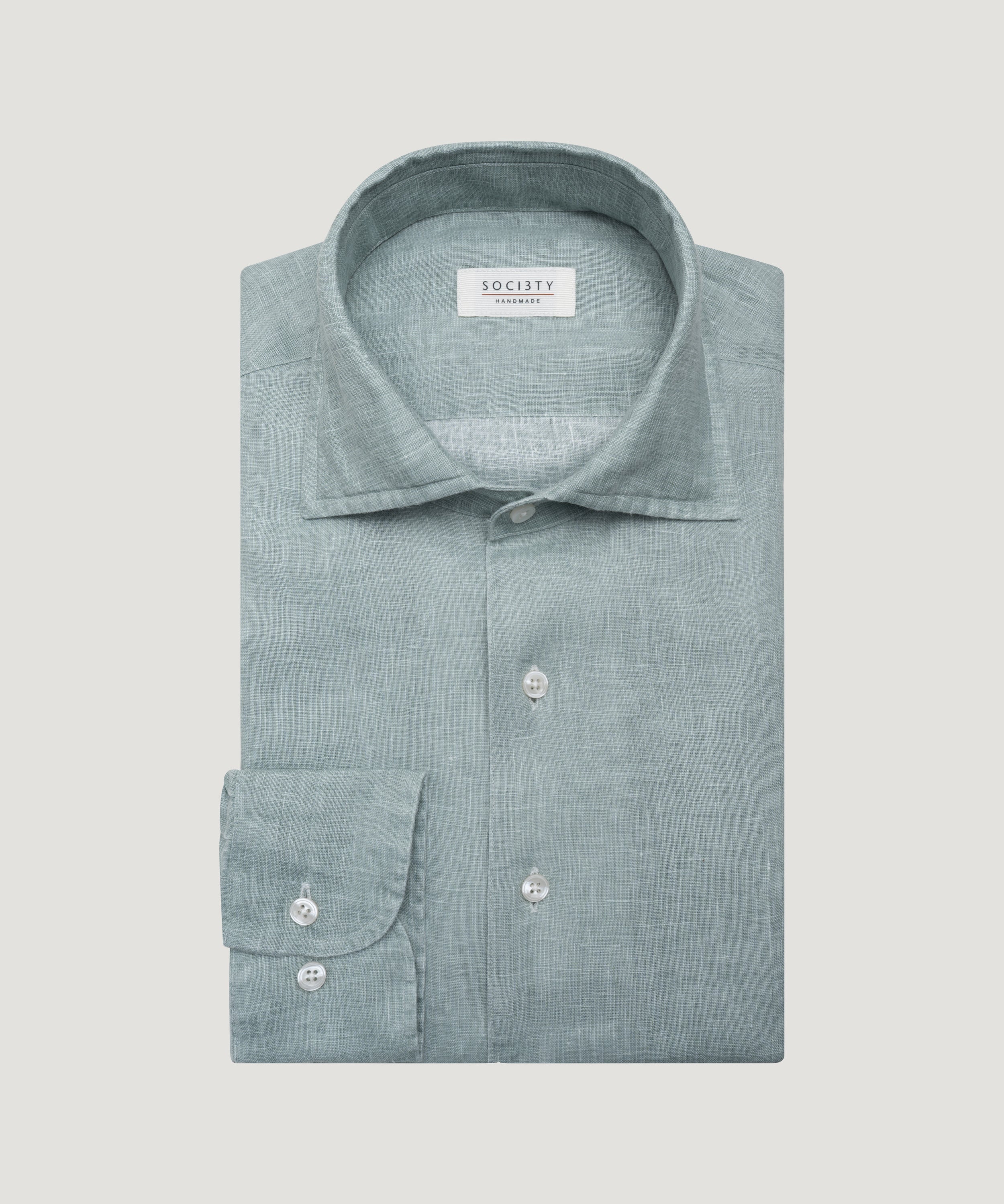 Overhemd one piece linnen lichtgroen
