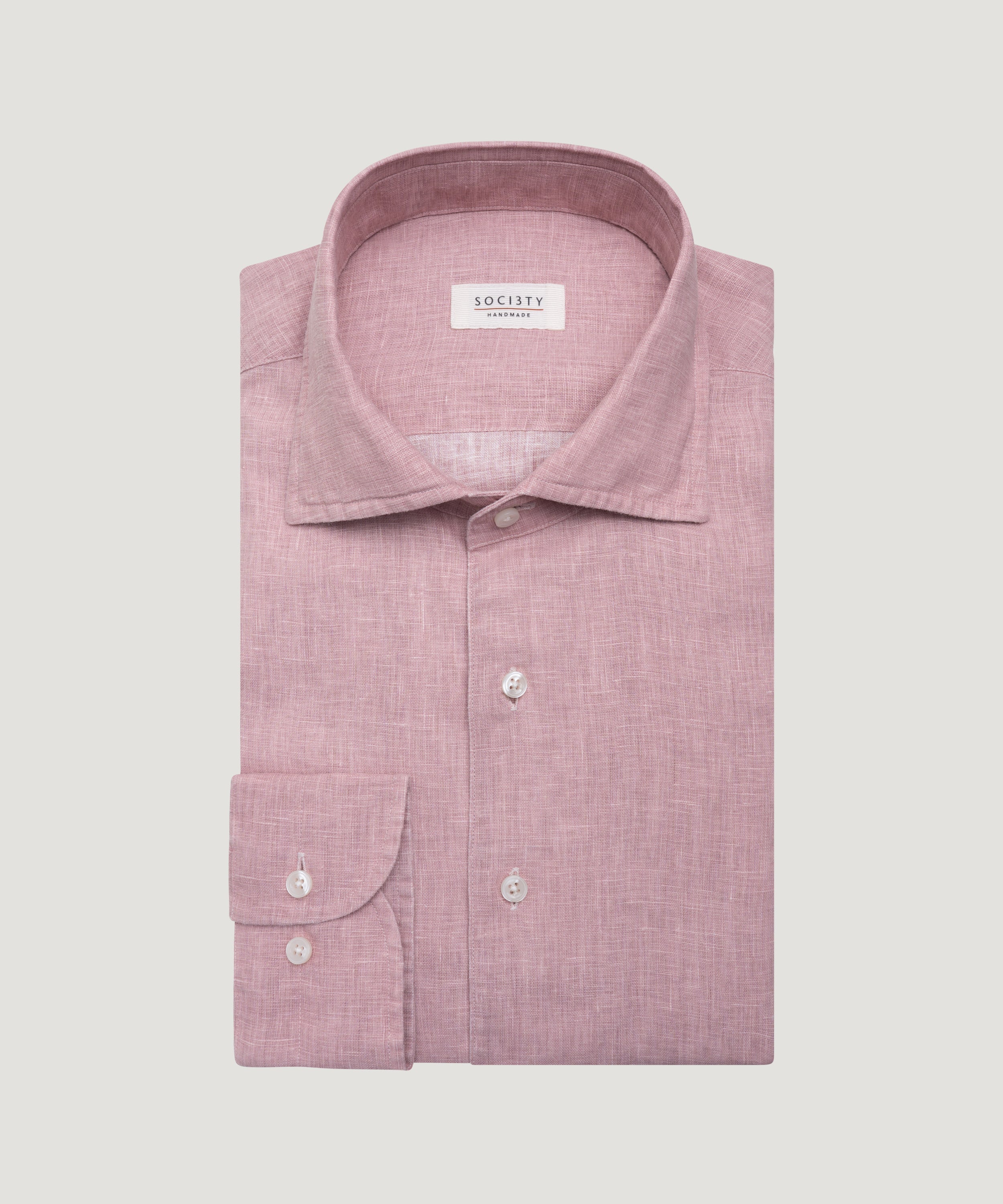 Overhemd one piece linnen lichtroze