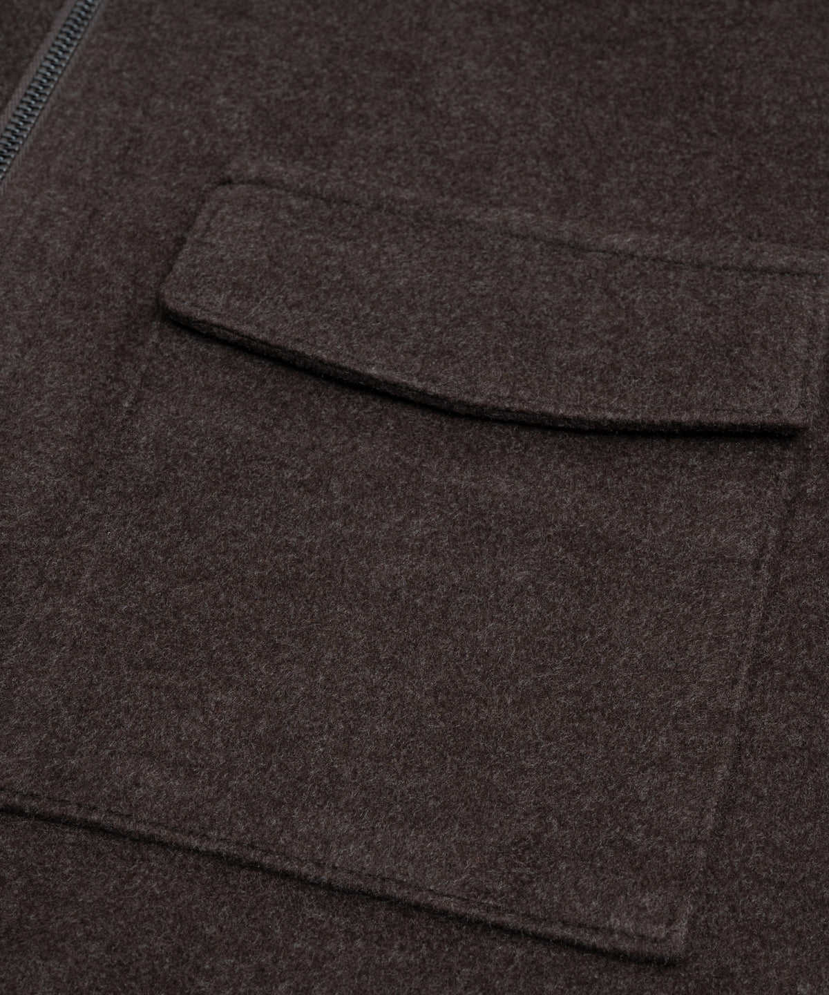 Overshirt donkerbruin gemêleerd