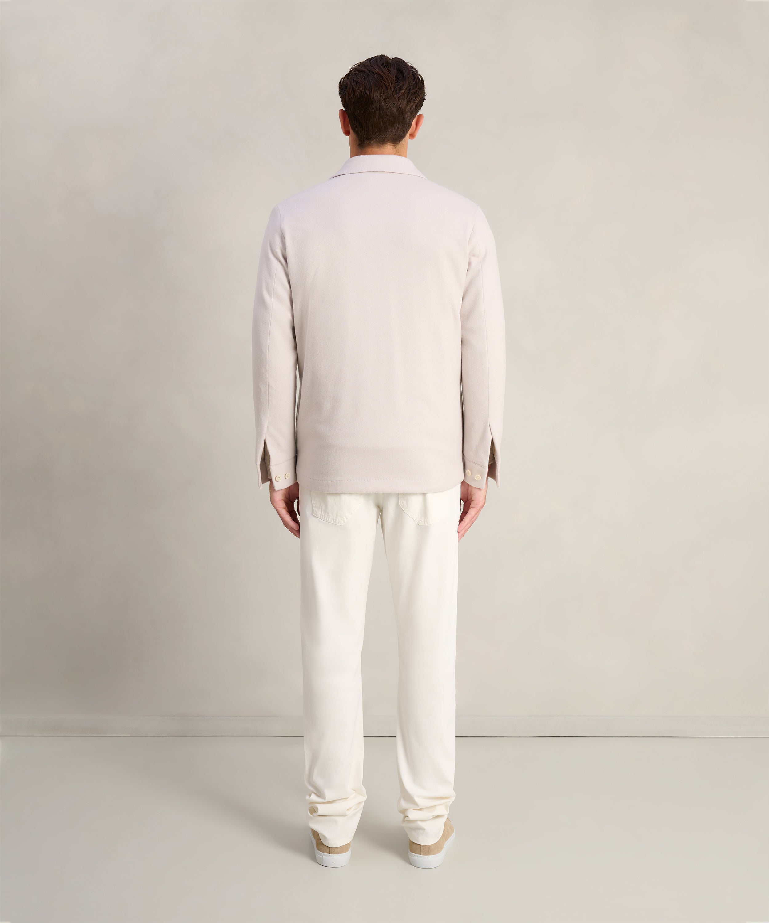 Overshirt wol/kasjmier off-white