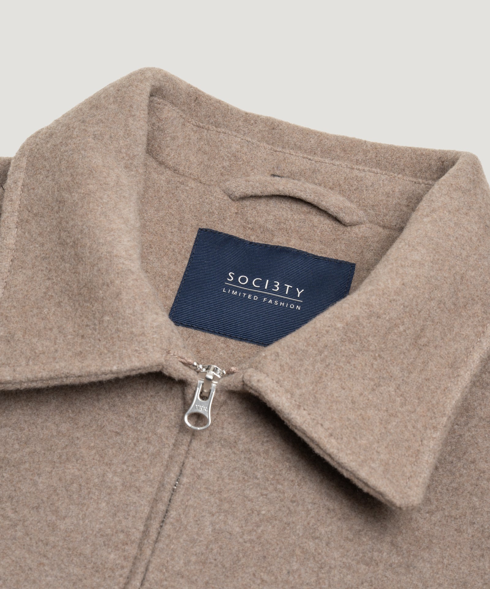 Jacket wolmix Lanificio Robertex zand