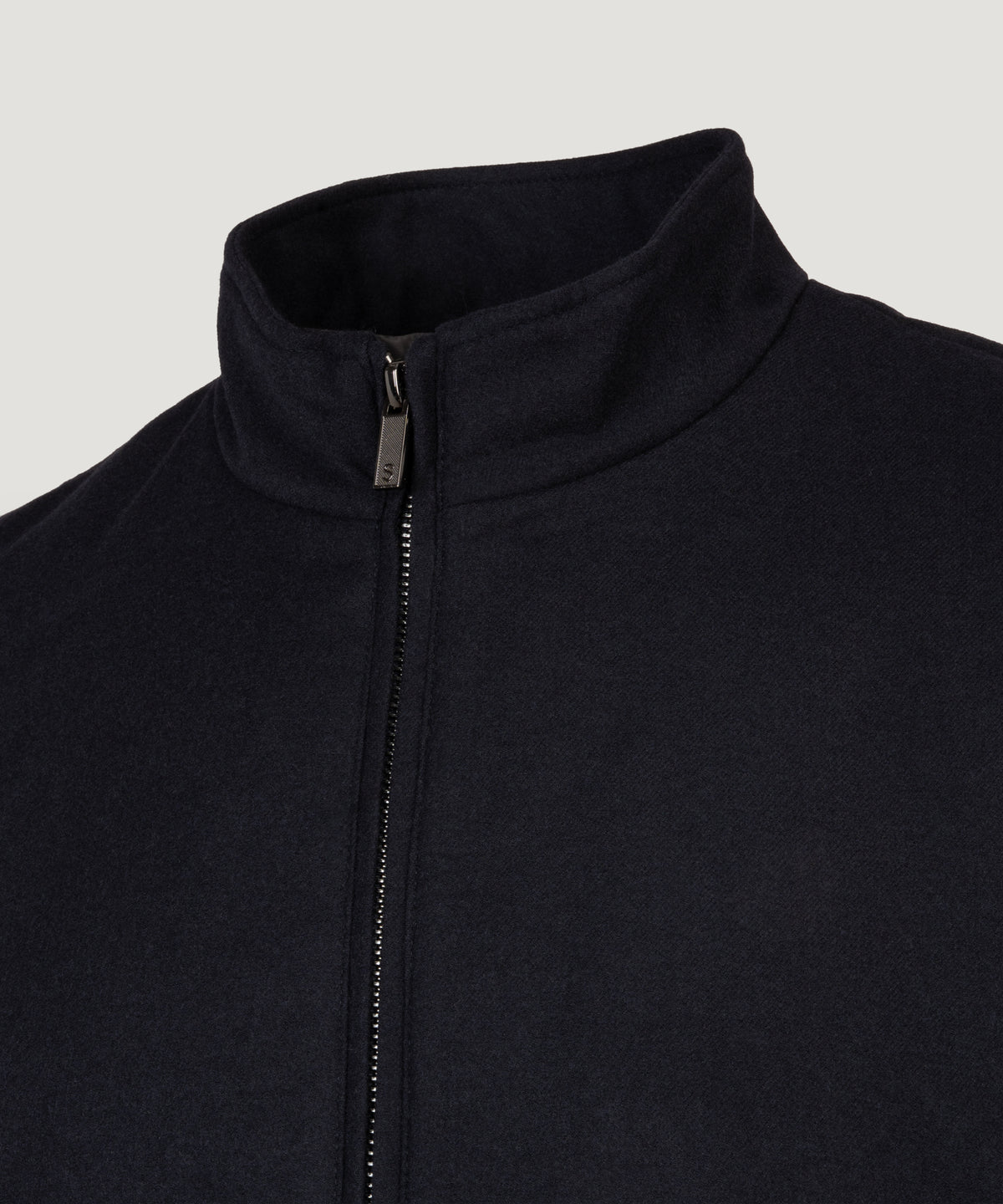 Lorenzo light flannel bodywarmer scheerwol donkerblauw