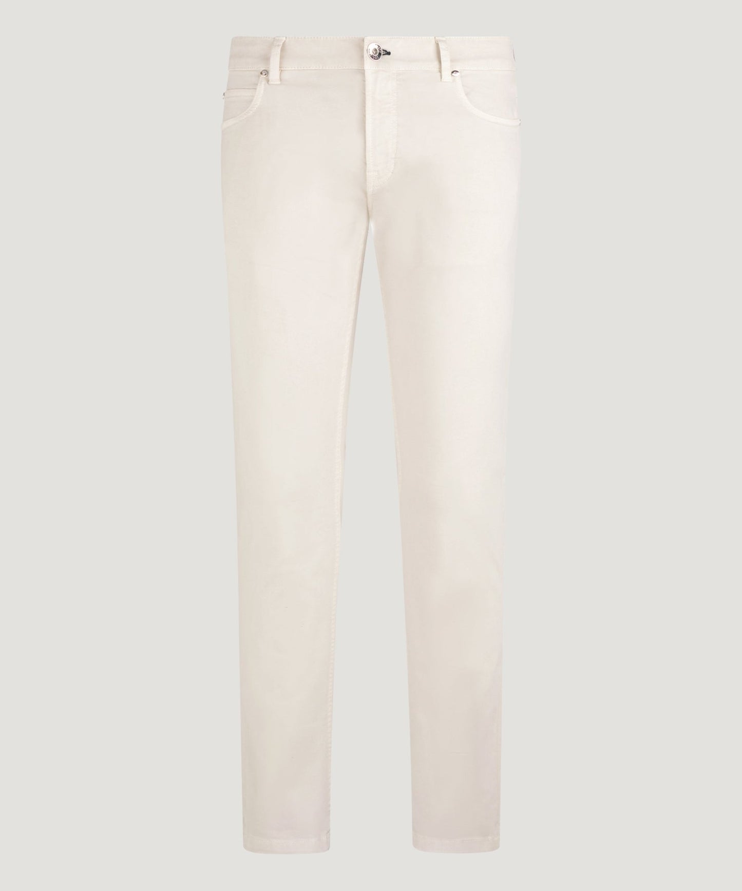 SOCI3TY 5-pocket broek garment dye katoen off-white - The Society Shop