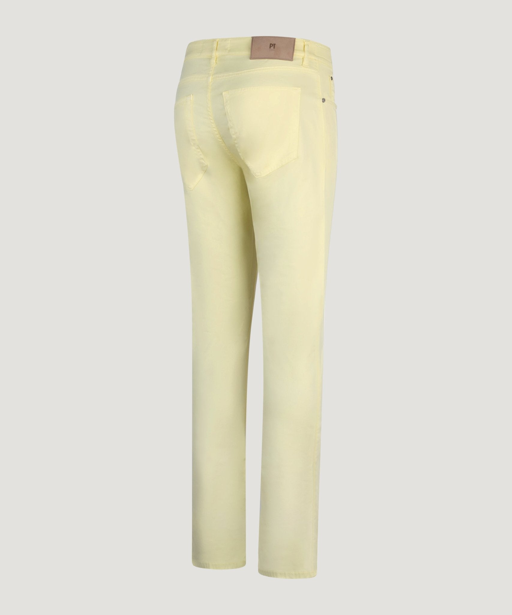 PT Torino 5 - pocket Jazz Updated katoen/lyocell stretch lichtgeel - THE SOCIETY SHOP