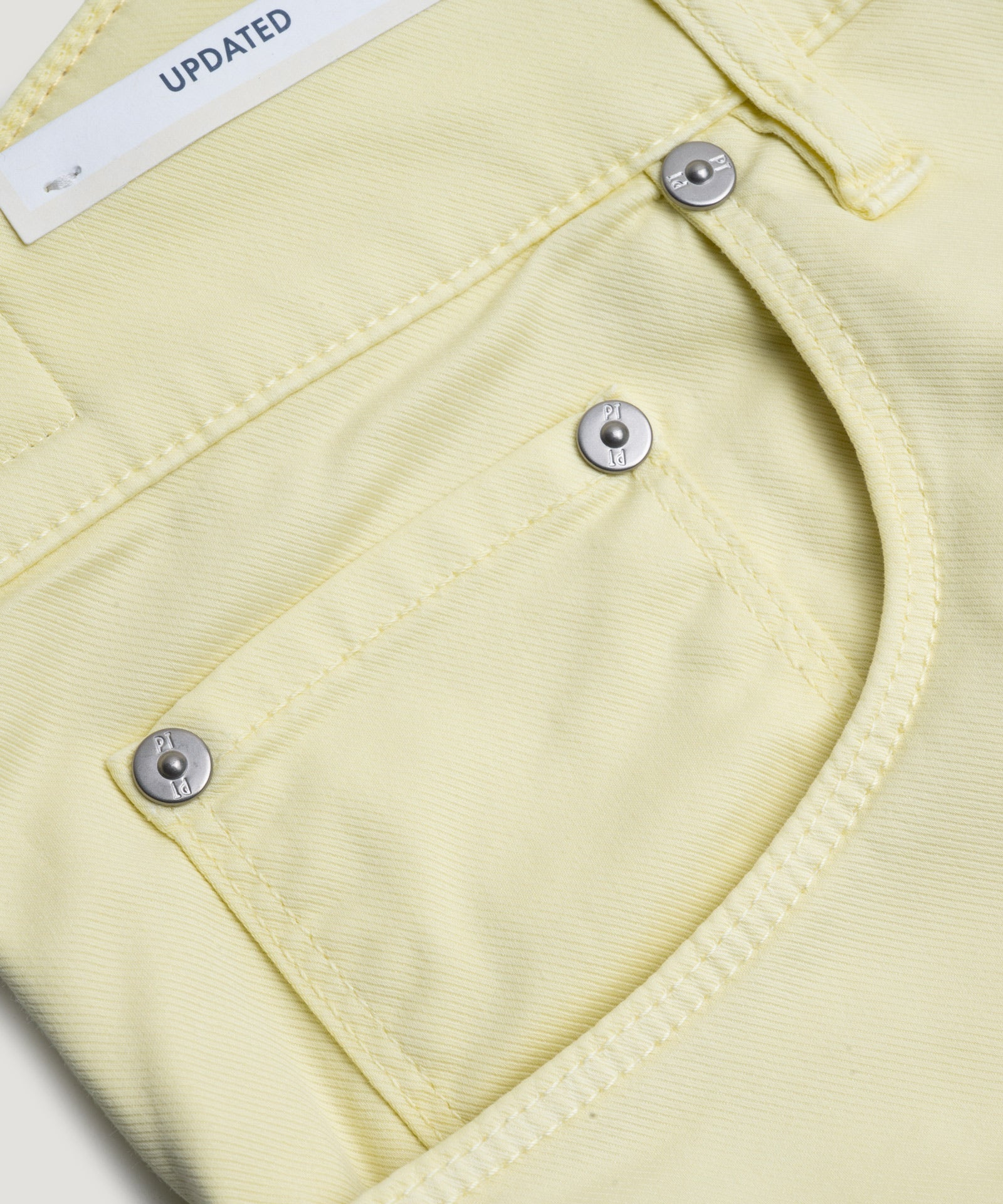 PT Torino 5 - pocket Jazz Updated katoen/lyocell stretch lichtgeel - THE SOCIETY SHOP