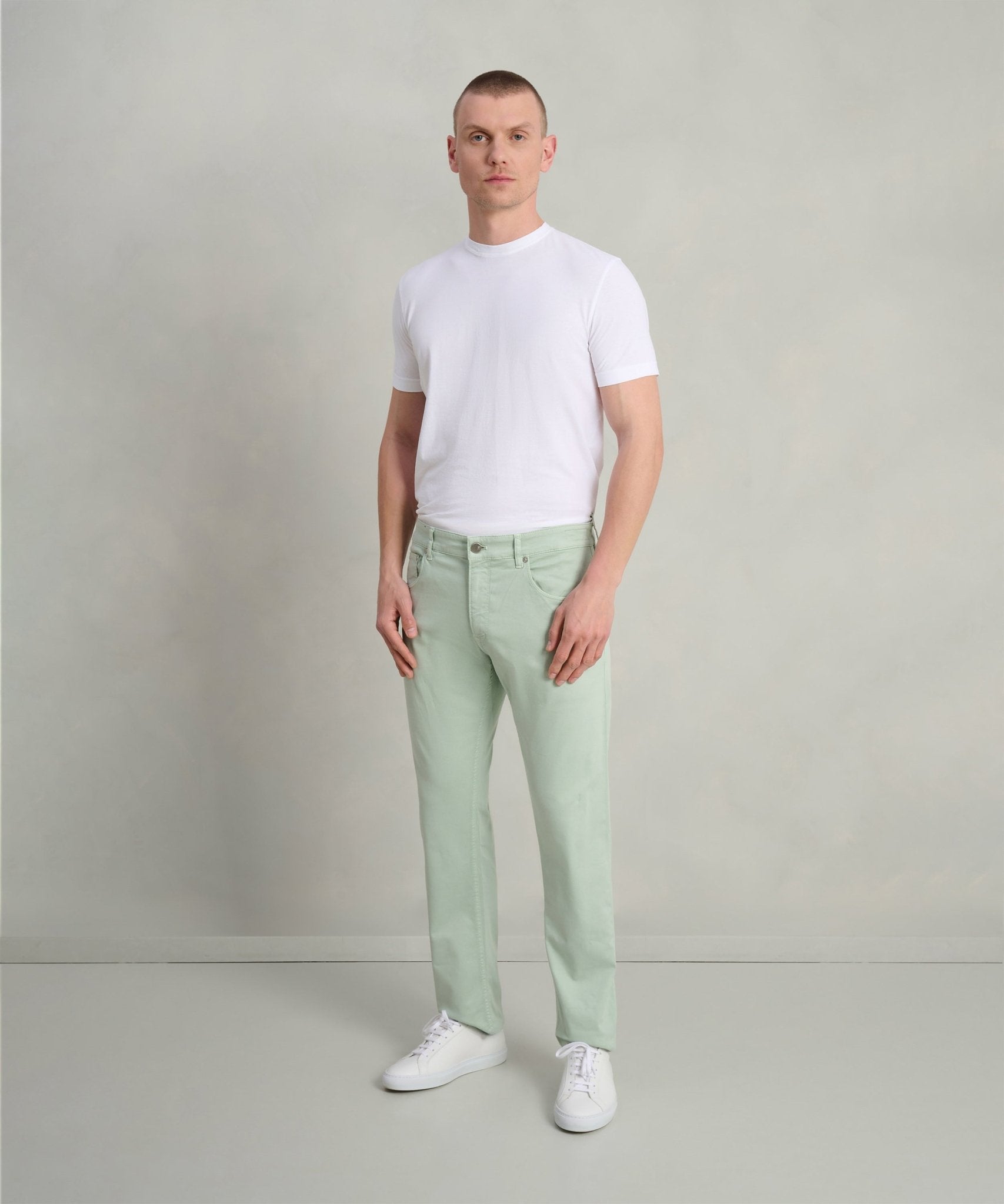 PT Torino 5 - pocket katoen/lyocell stretch mintgroen - THE SOCIETY SHOP