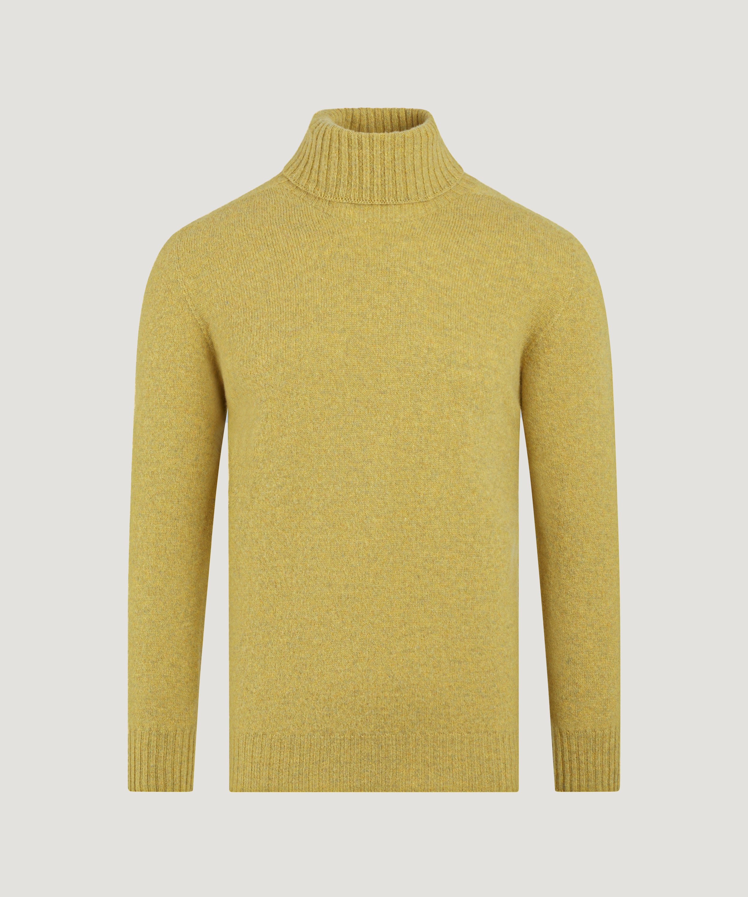 Seamless coltrui Shetland wol geel