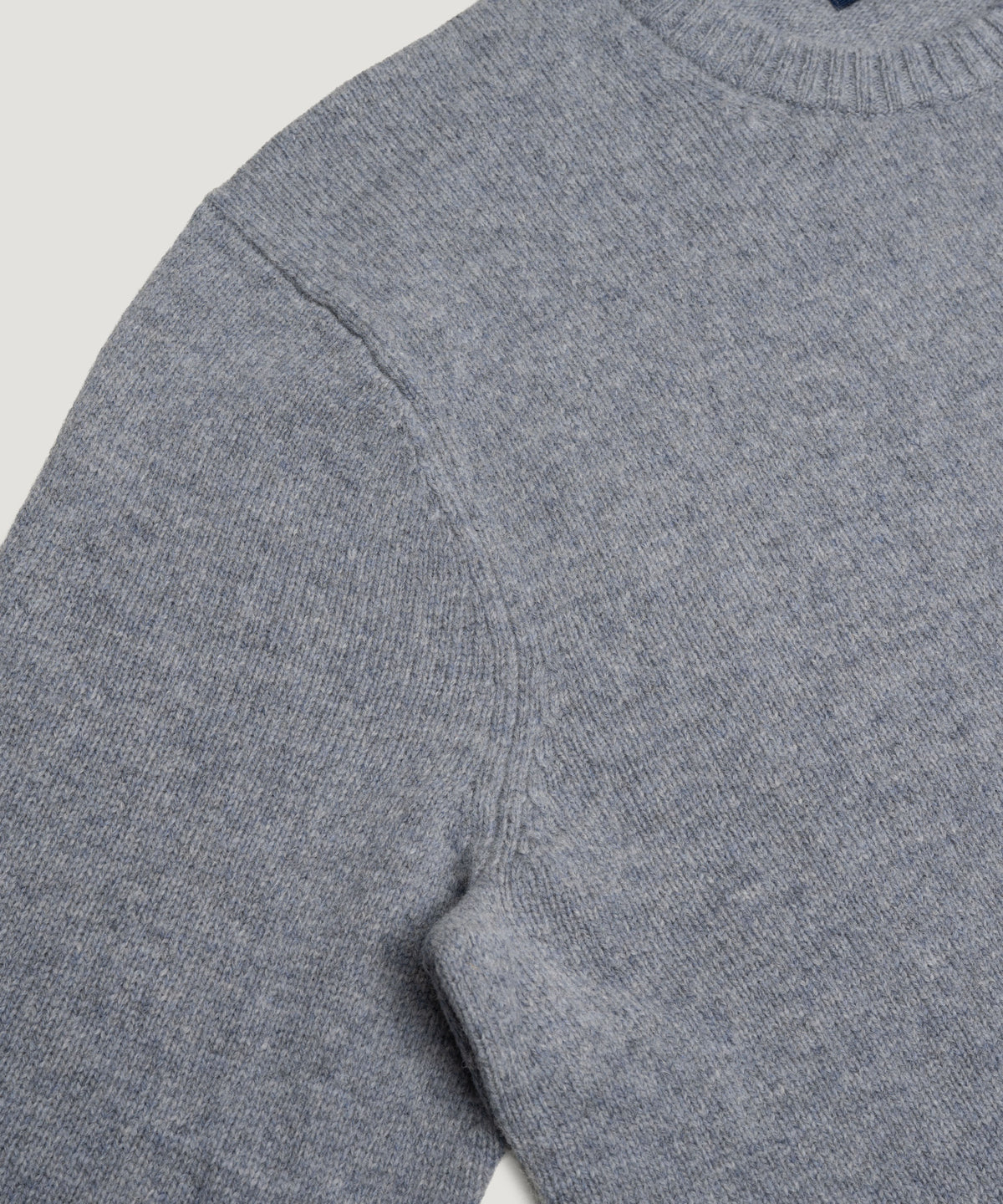 Crewneck trui lamswolmix RWS grijs