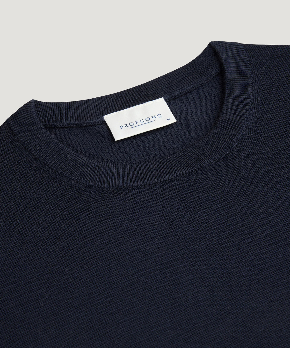 Crewneck trui merino donkerblauw