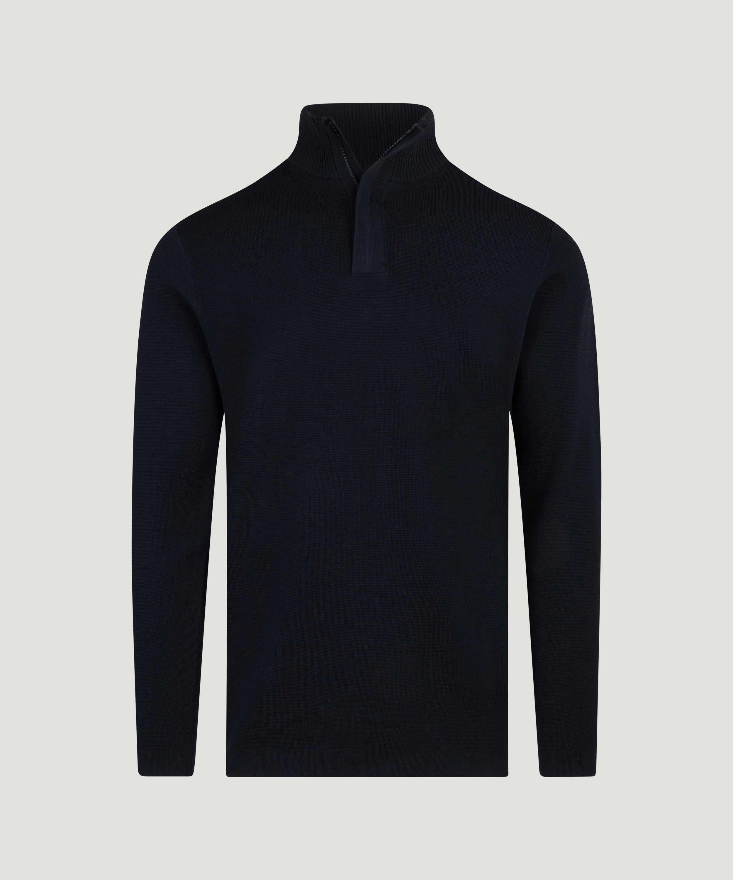 Half-zip trui cool dry easy stretch donkerblauw