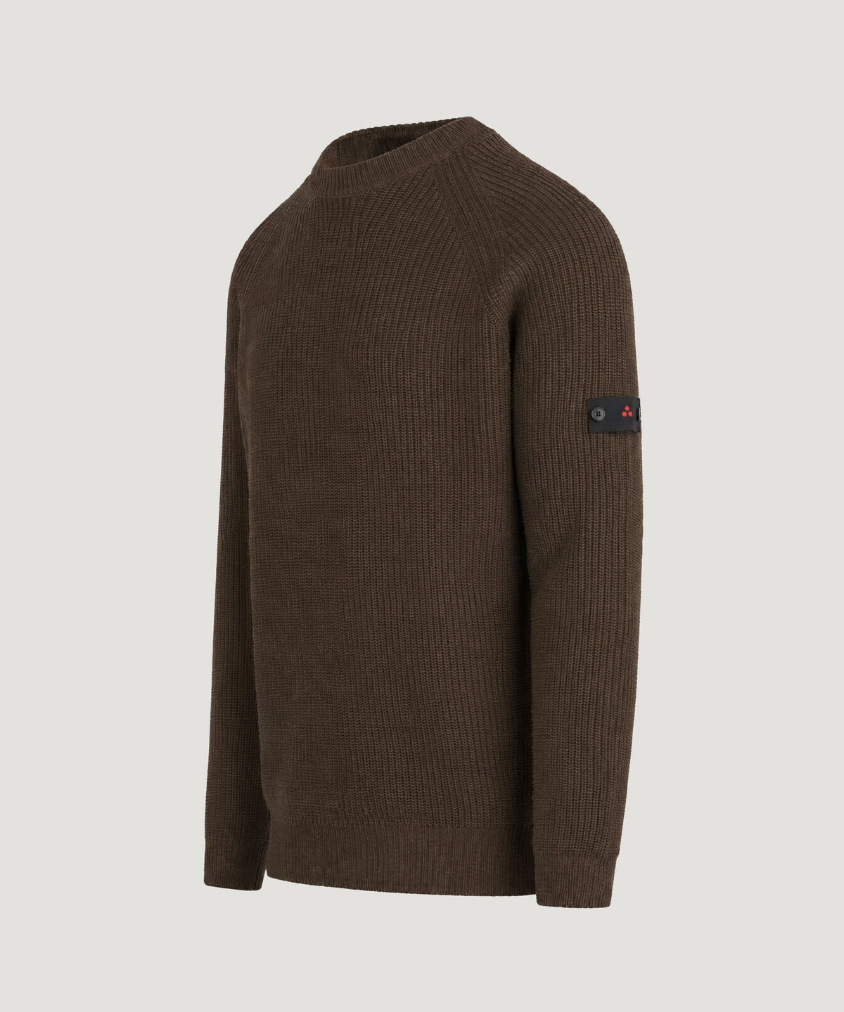 Mirak GRS ribbed crewneck trui wol bruin