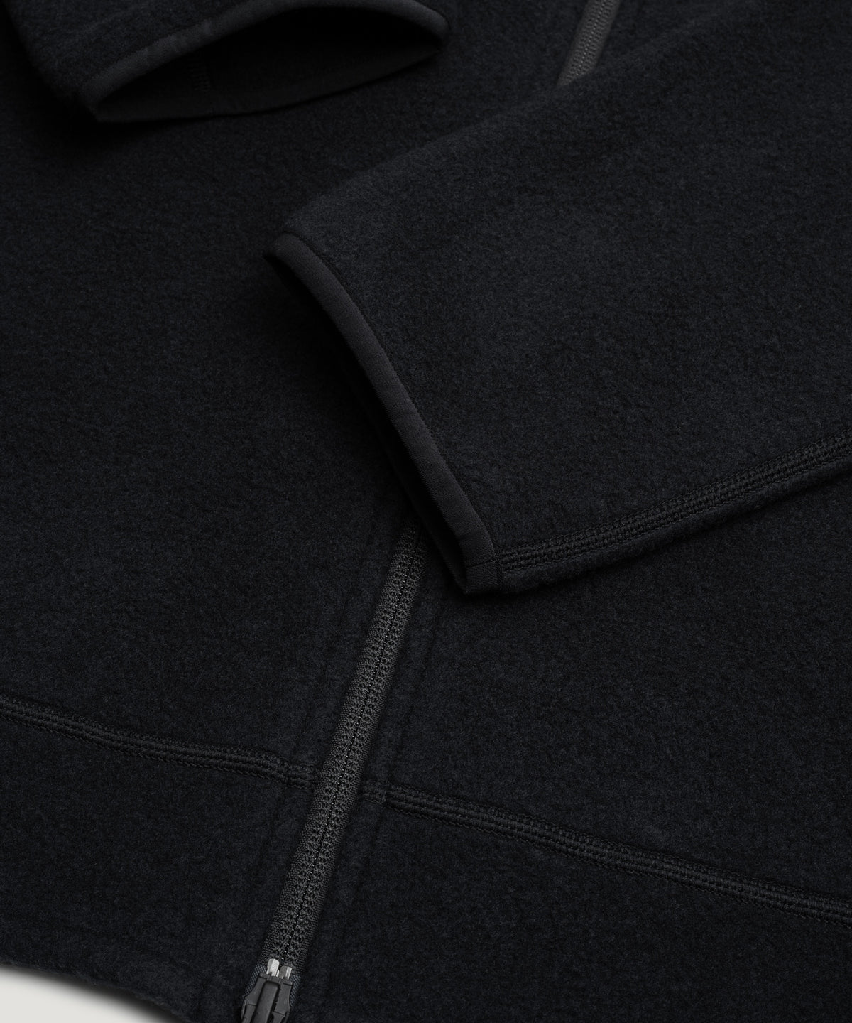 800 RealFleece™ Classic Pile jacket TENCEL/merinowol/polyamide zwart