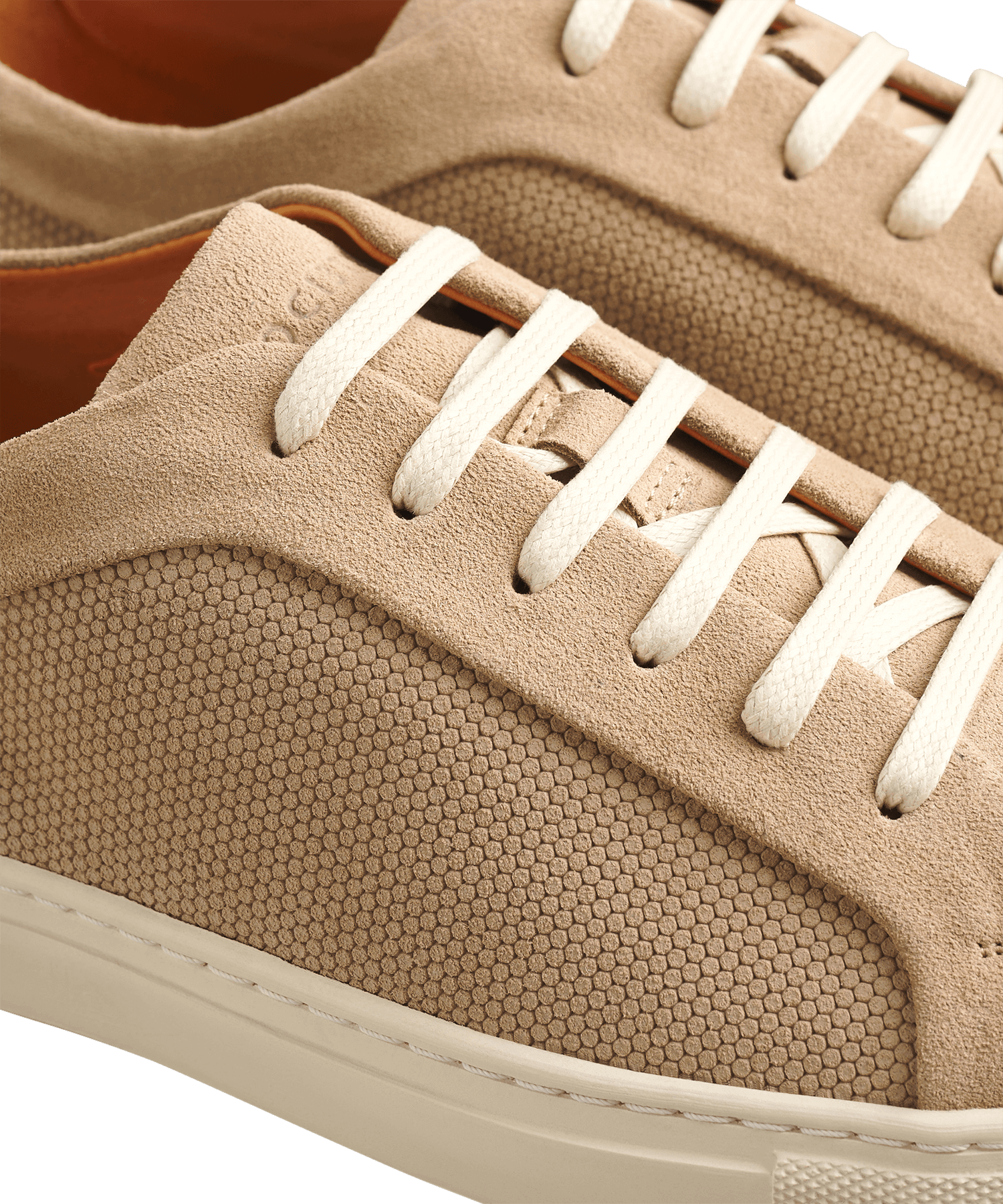 Sneaker suède lichtbruin