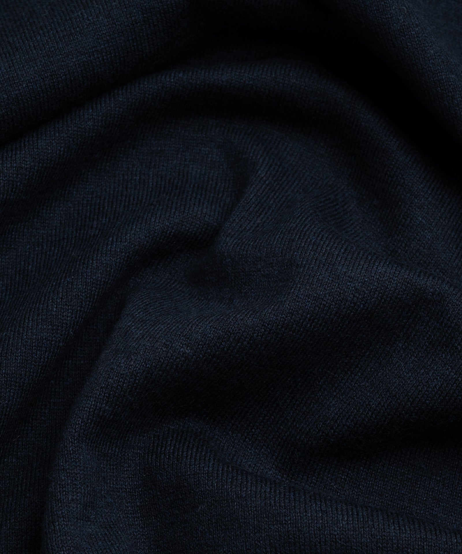 Knitted T-shirt katoen/zijde/kasjmier donkerblauw