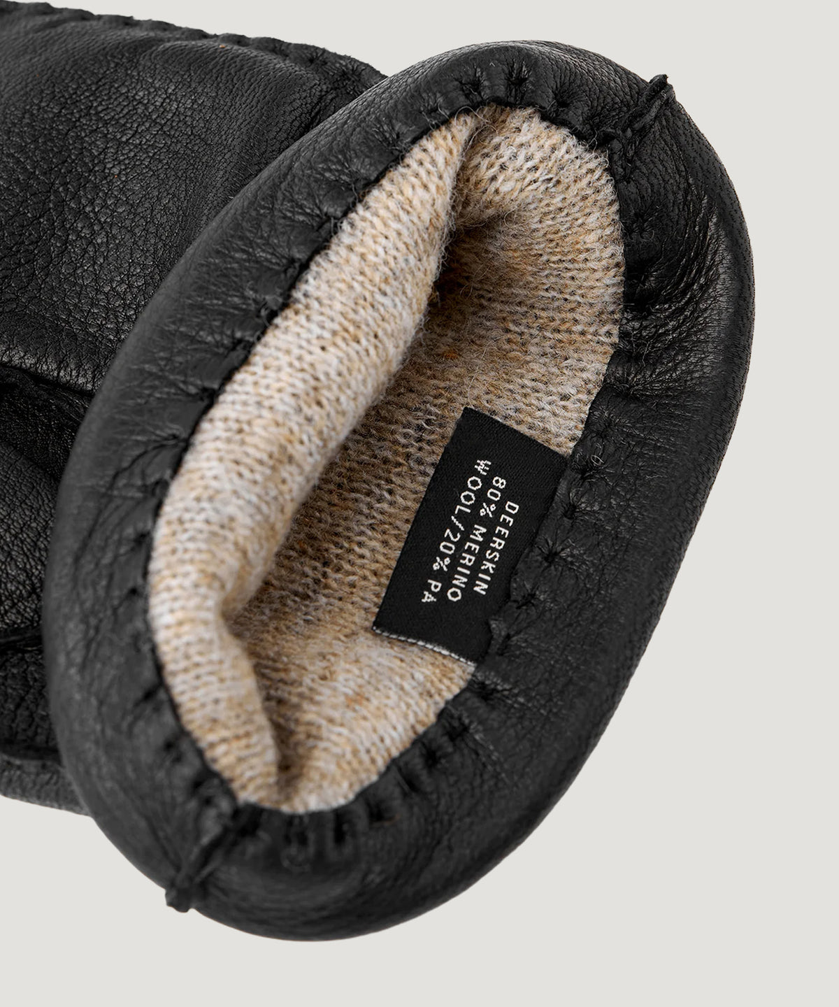 Matthew deerskin handschoenen zwart
