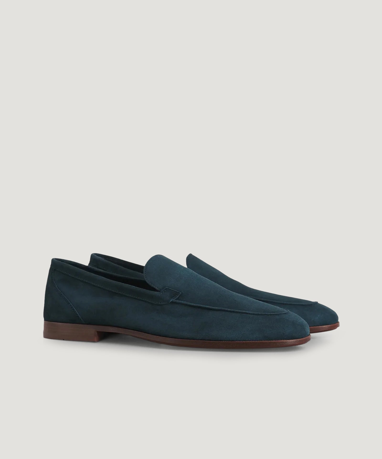 Loafer suède blauw