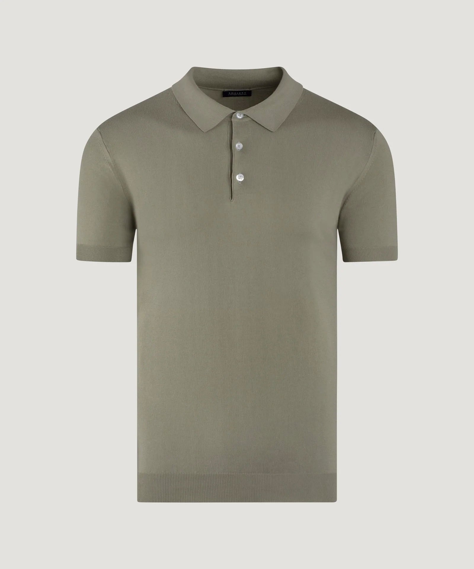 Polo fine 4-ply katoen saliegroen