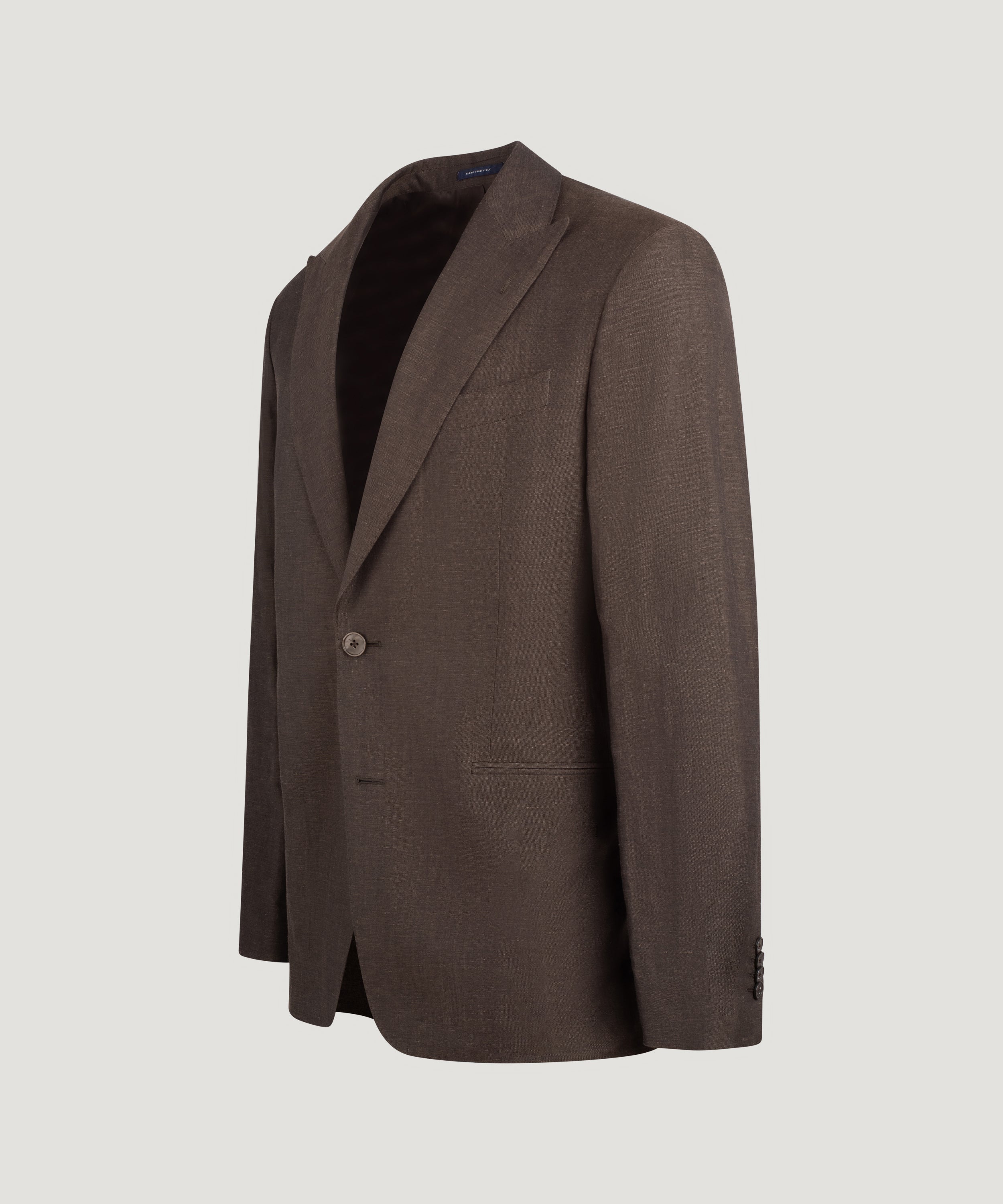 Pak wol/linnen donkerbruin