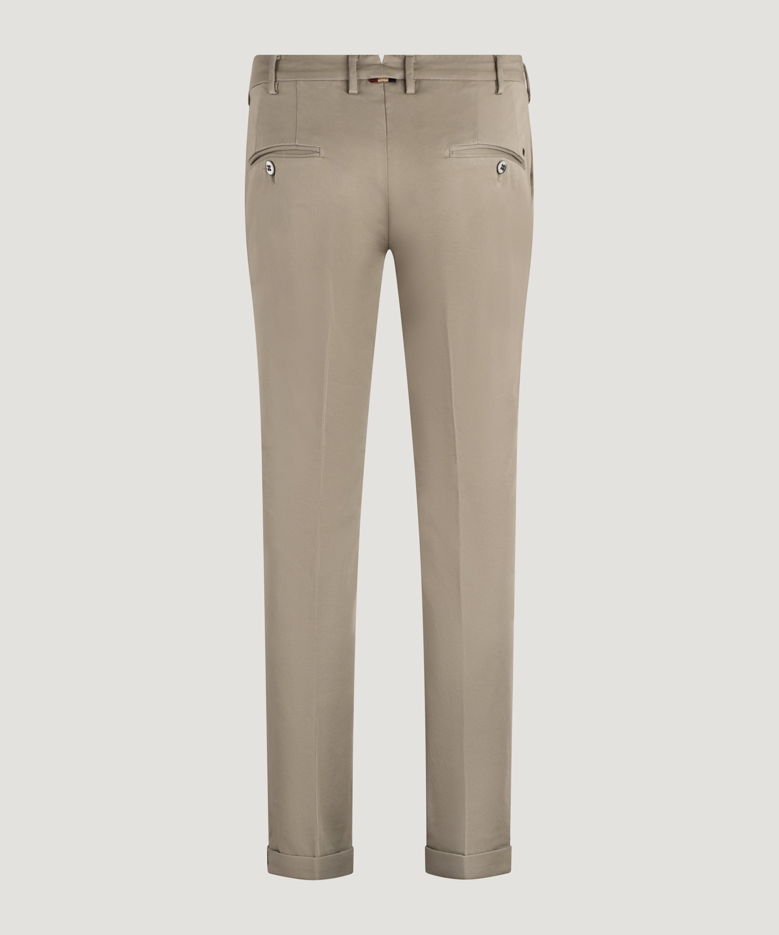 New York Style knitted chino katoen stretch khaki