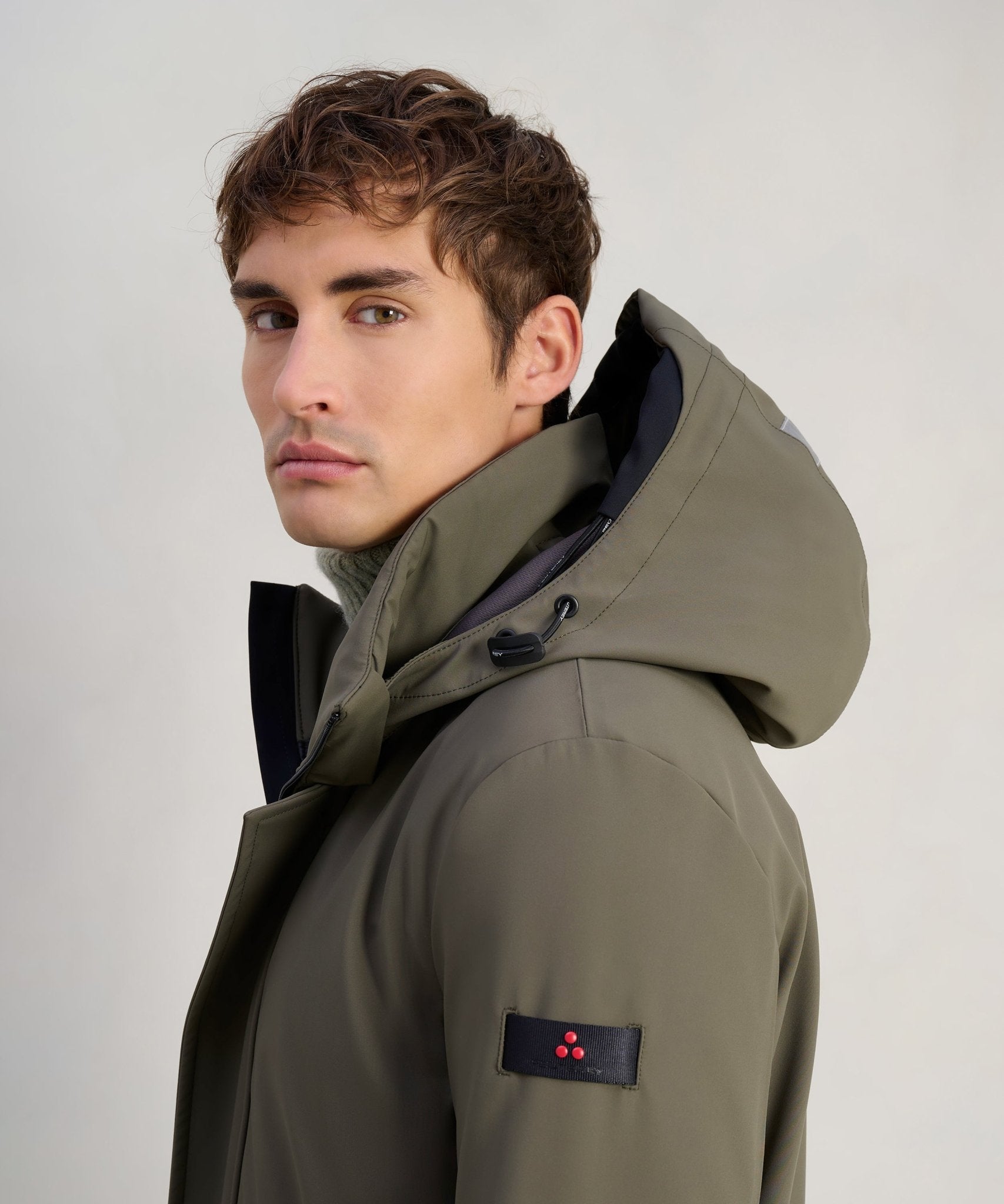 Peuterey Albali KP01 parka jas legergroen - THE SOCIETY SHOP