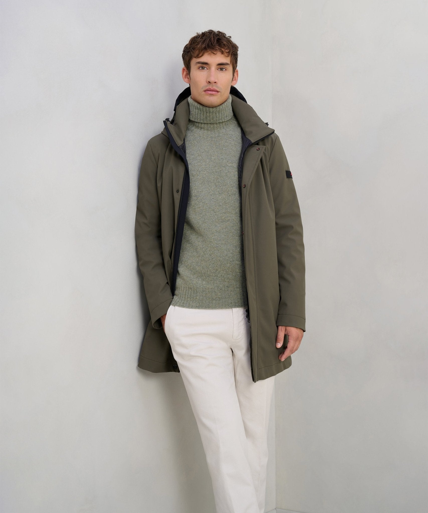 Peuterey Albali KP01 parka jas legergroen - THE SOCIETY SHOP