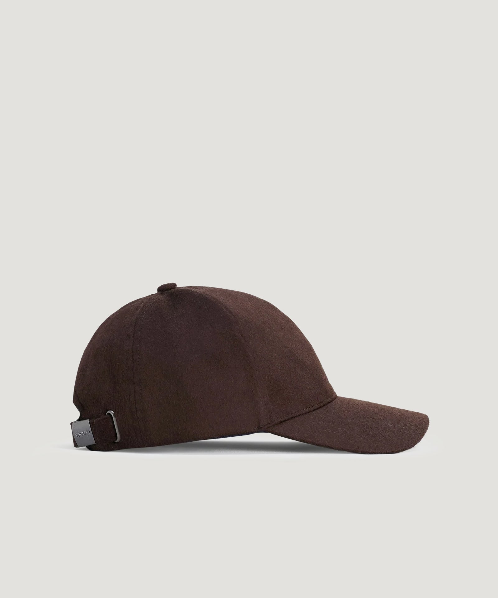 SOCI3TY Baseball cap kasjmier donkerbruin (made by Christys' London) - THE SOCIETY SHOP