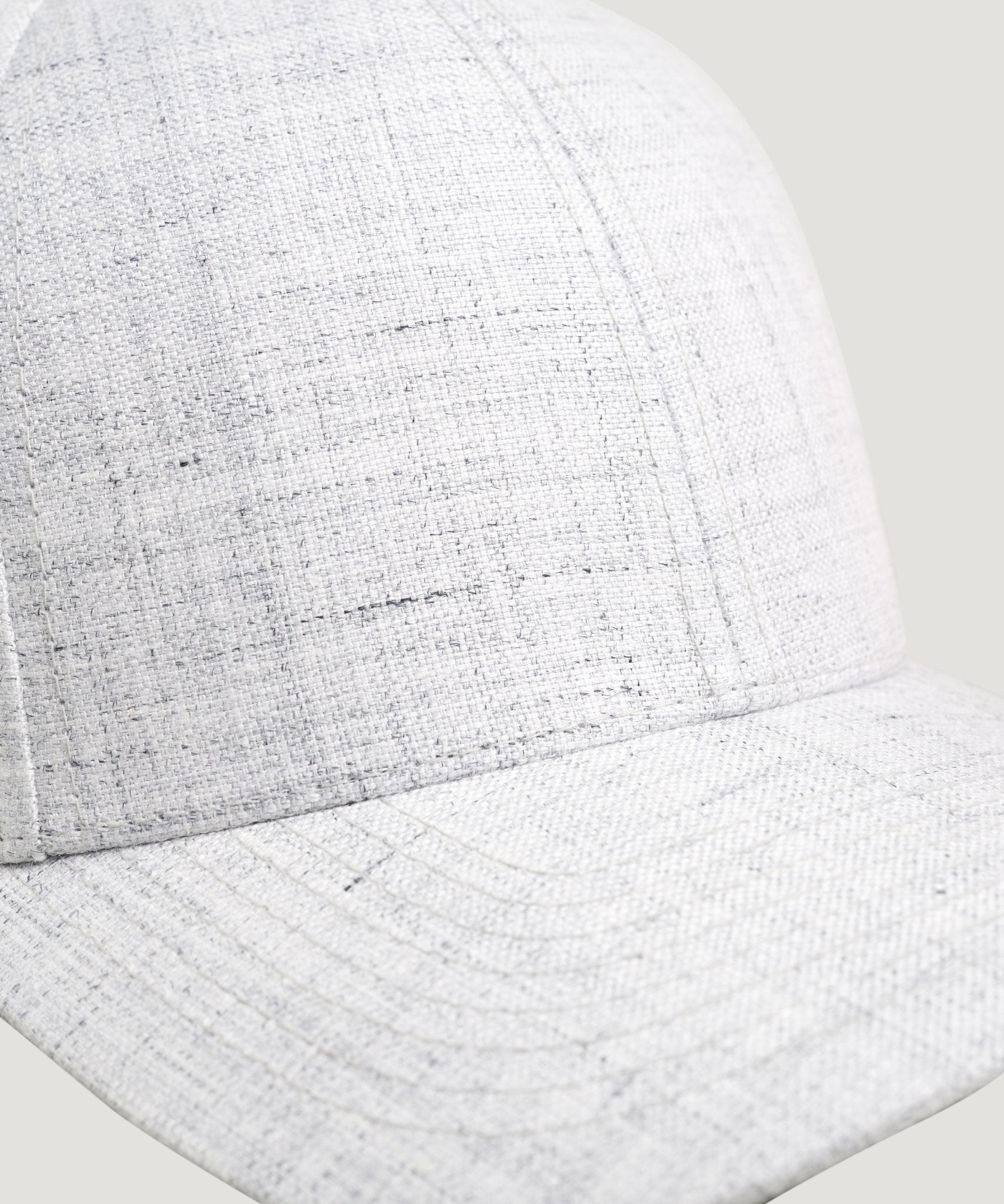 Varsity Baseball cap linnen lichtgrijs - The Society Shop