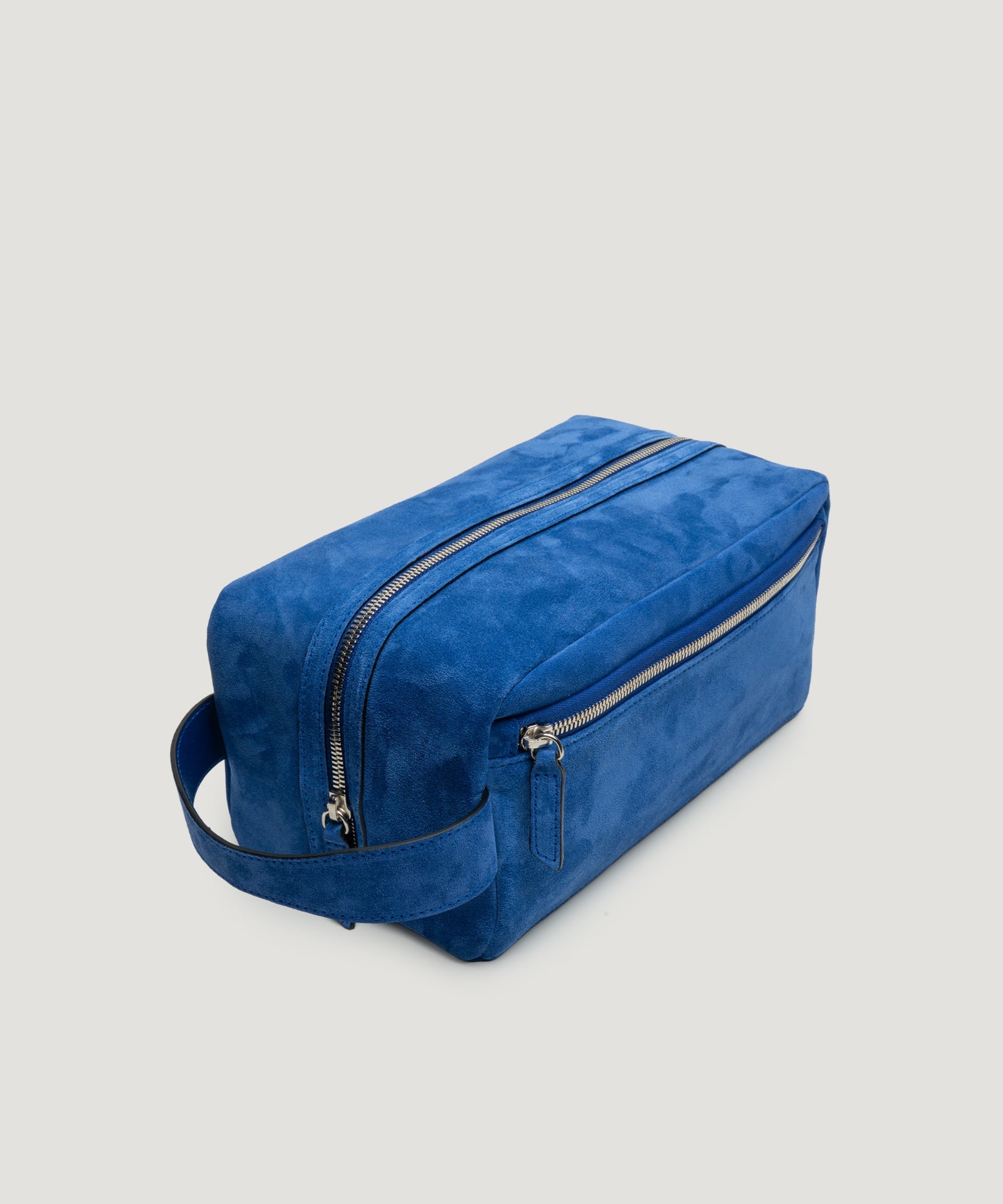 SOCI3TY Limited Fashion Beauty case suède kobaltblauw - THE SOCIETY SHOP