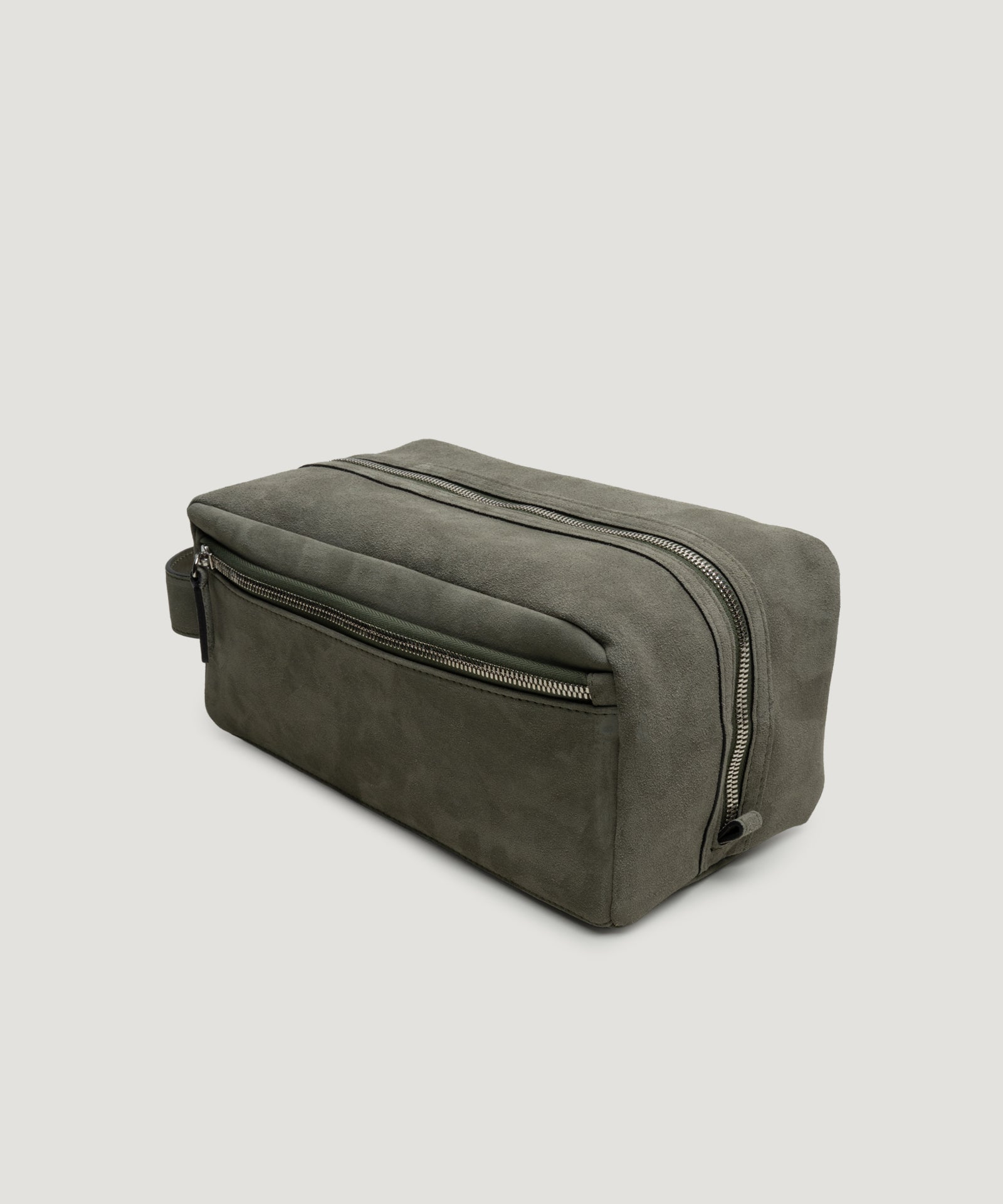 SOCI3TY Limited Fashion Beauty case suède olijfgroen - THE SOCIETY SHOP