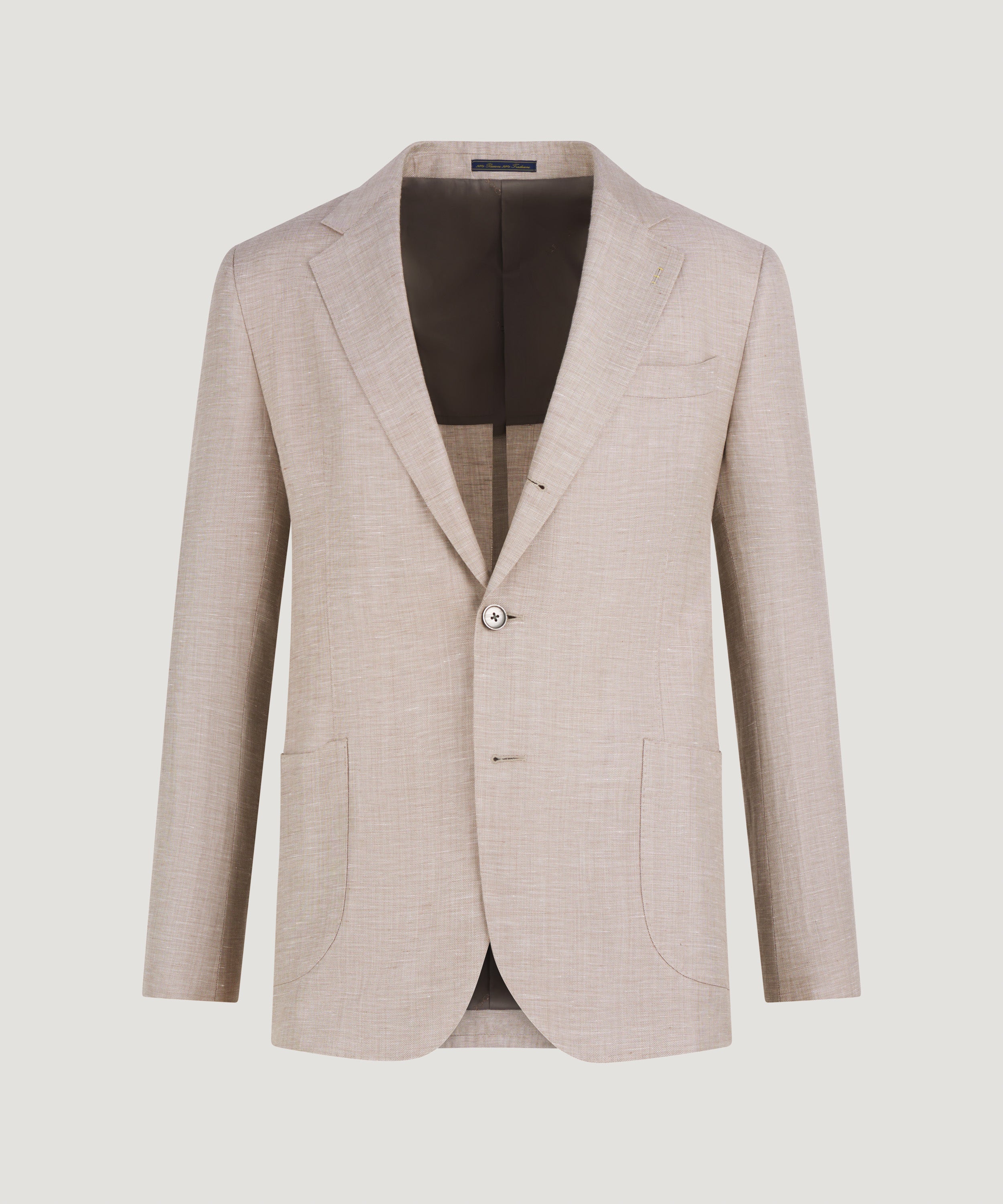 Colbert wol/linnen beige