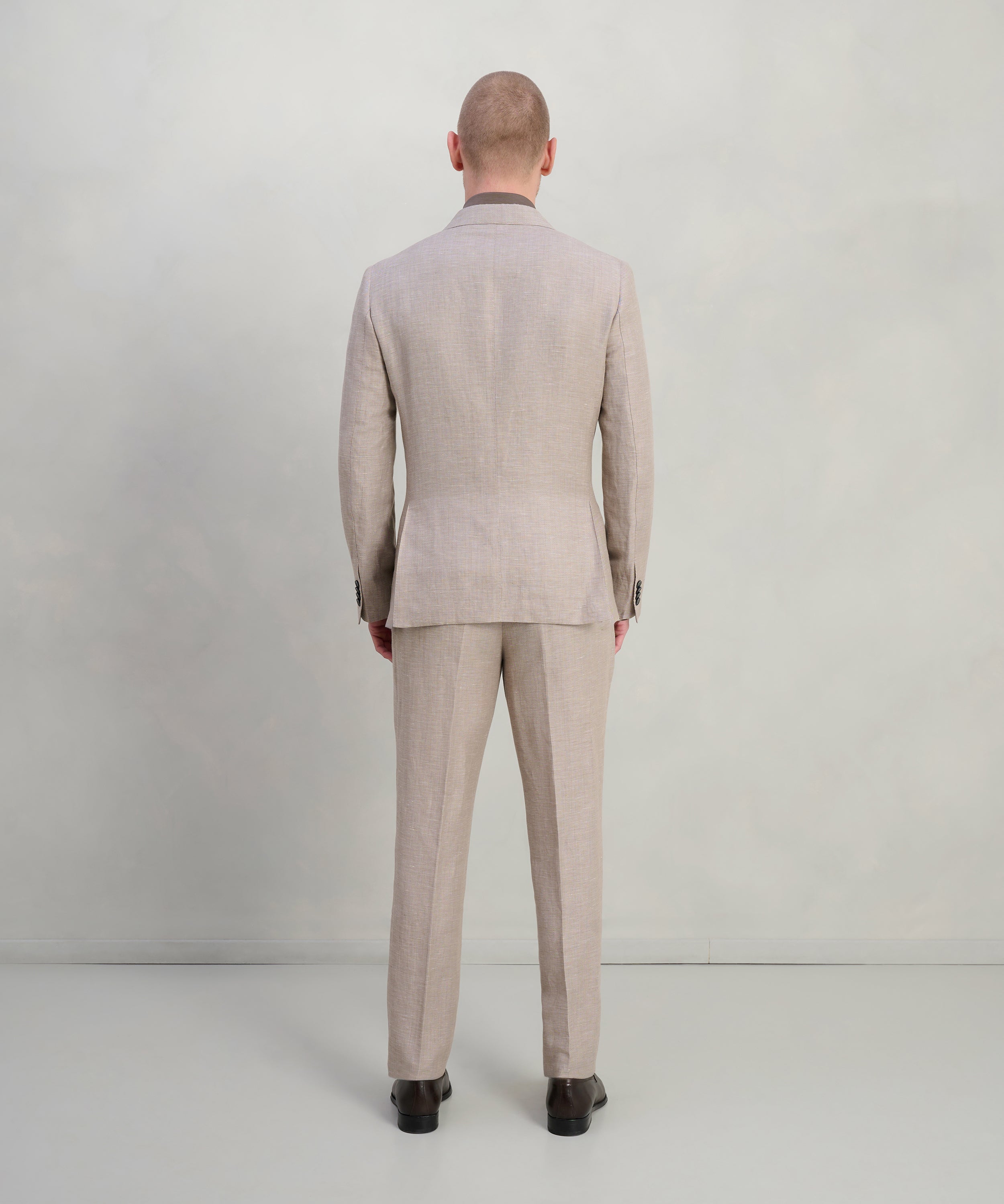 Colbert wol/linnen beige