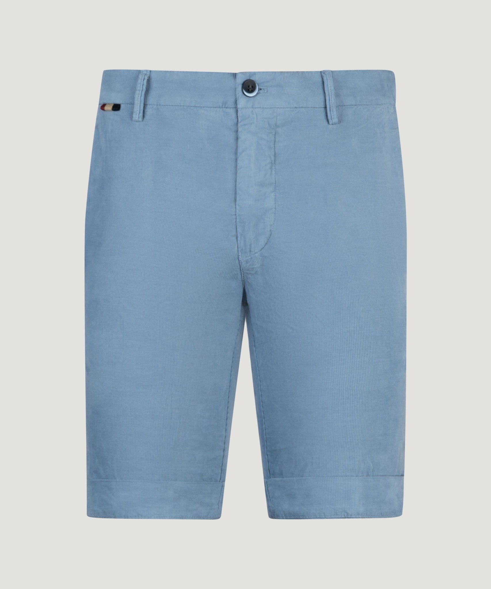 Mason's Bermuda shorts baby cord katoen stretch lichtblauw - THE SOCIETY SHOP