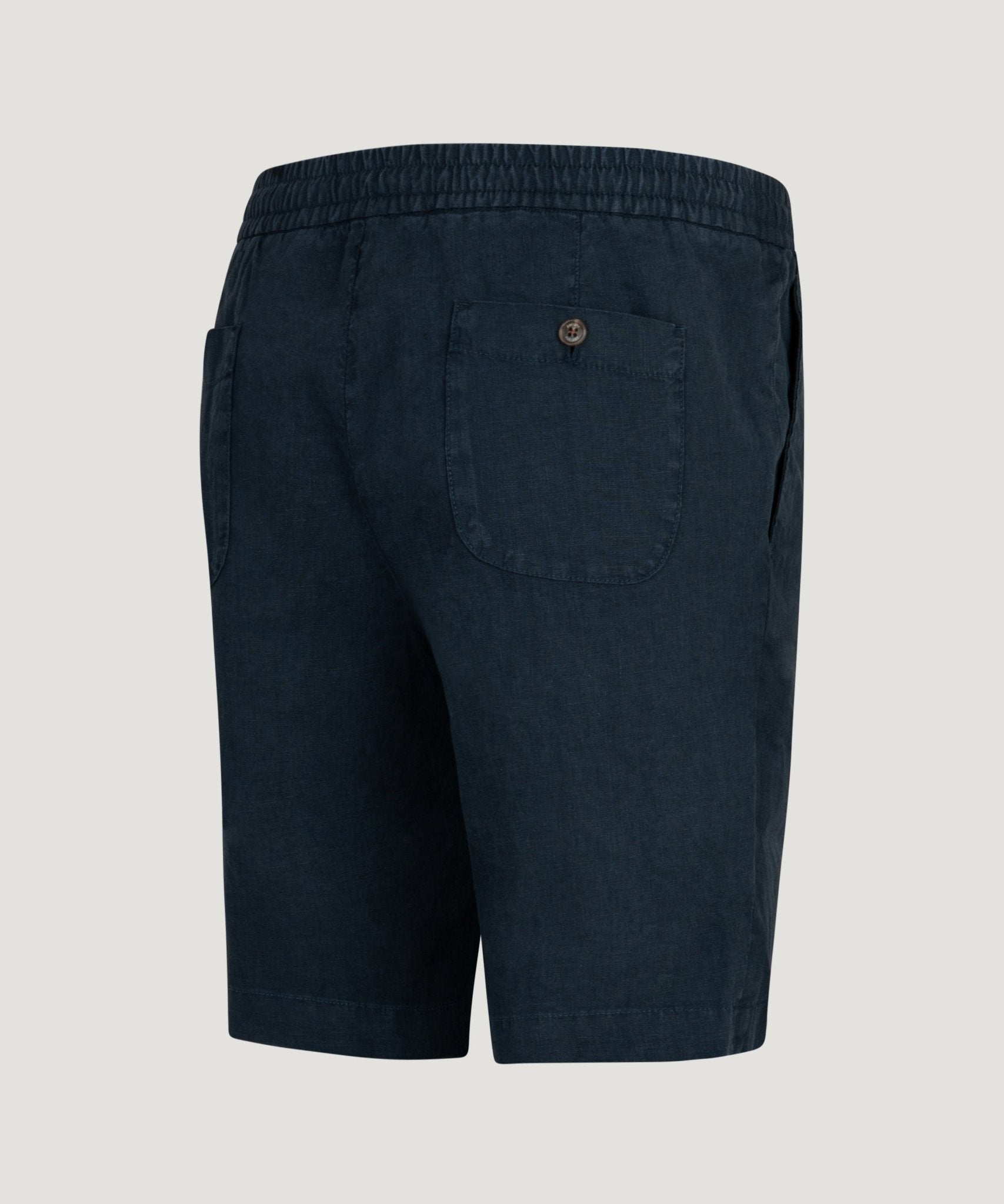 SOCI3TY Limited Fashion Bermuda shorts gewassen linnen donkerblauw - THE SOCIETY SHOP