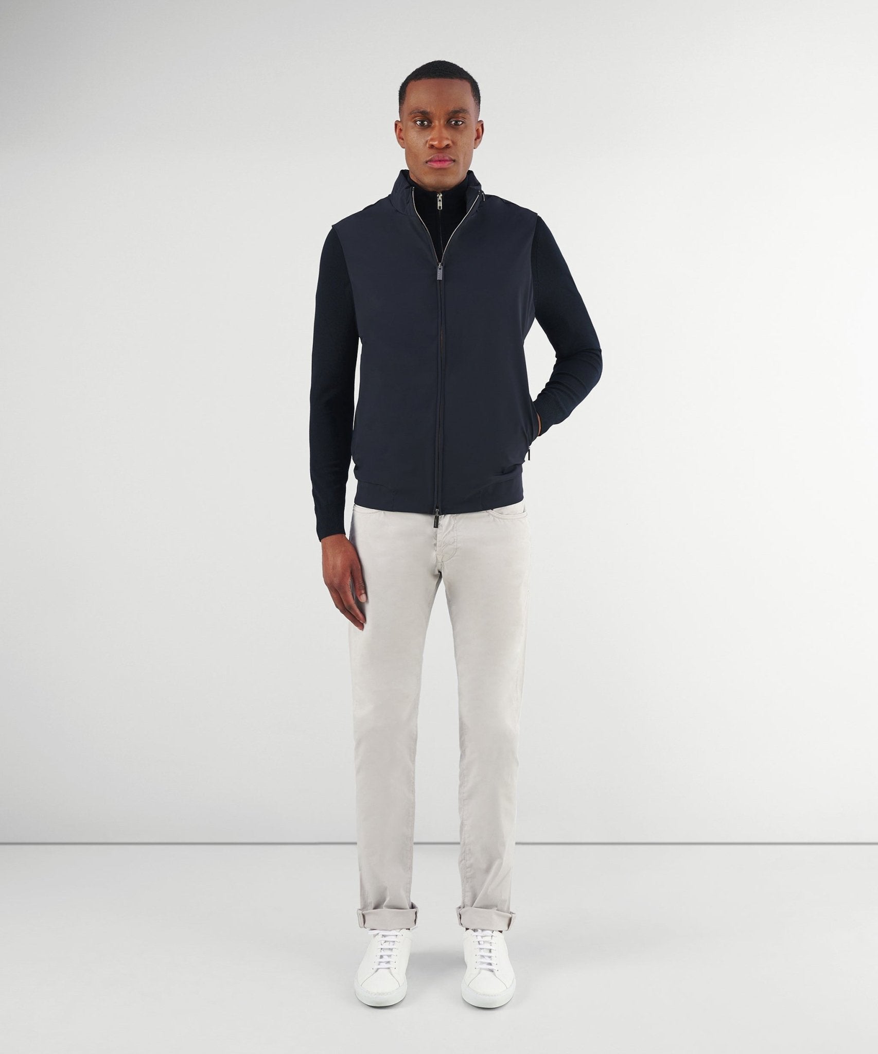 Roberto Ricci Design Bodywarmer techfabric donkerblauw - The Society Shop