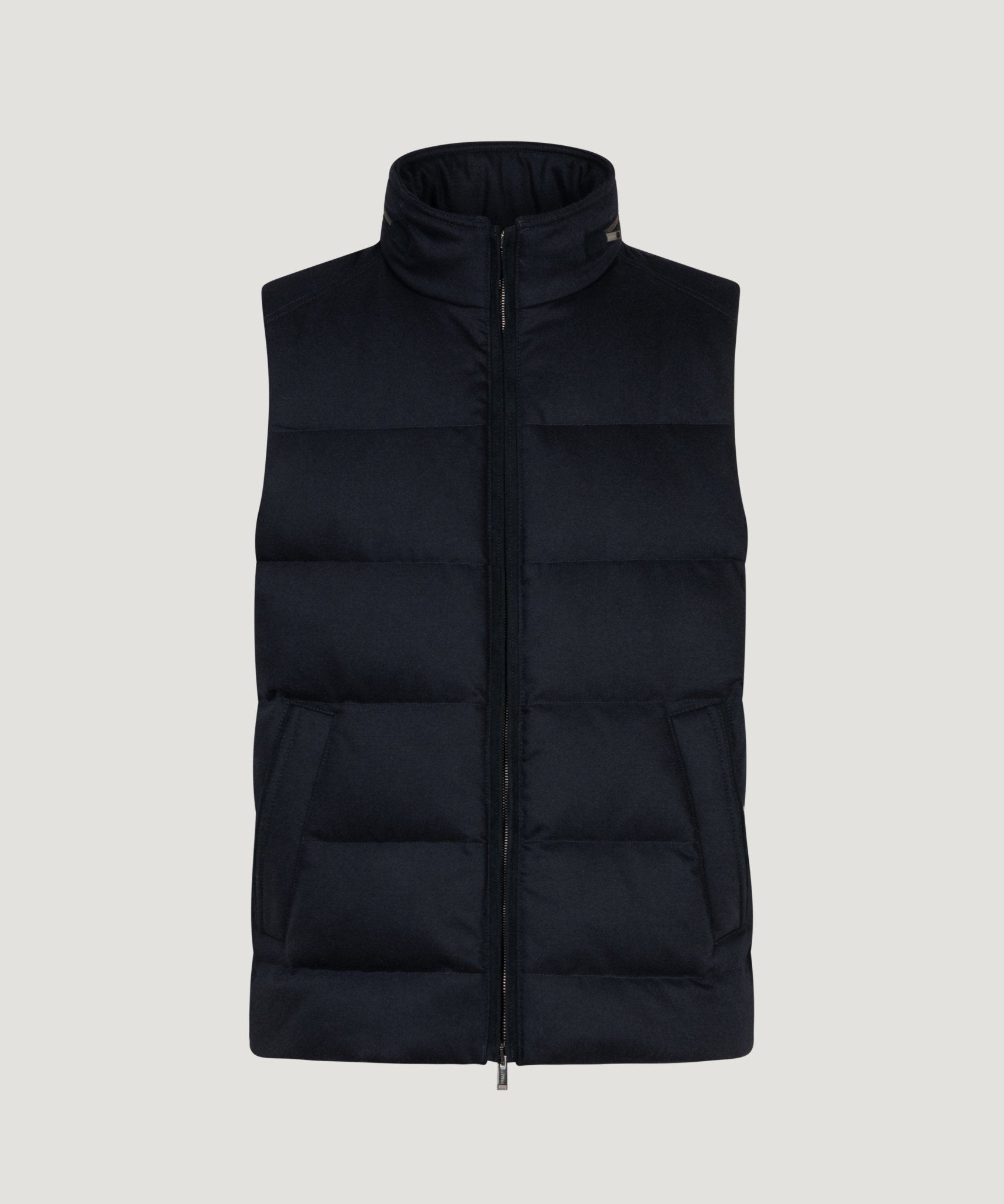 SOCI3TY Limited Bodywarmer wol/kasjmier stretch donkerblauw - THE SOCIETY SHOP