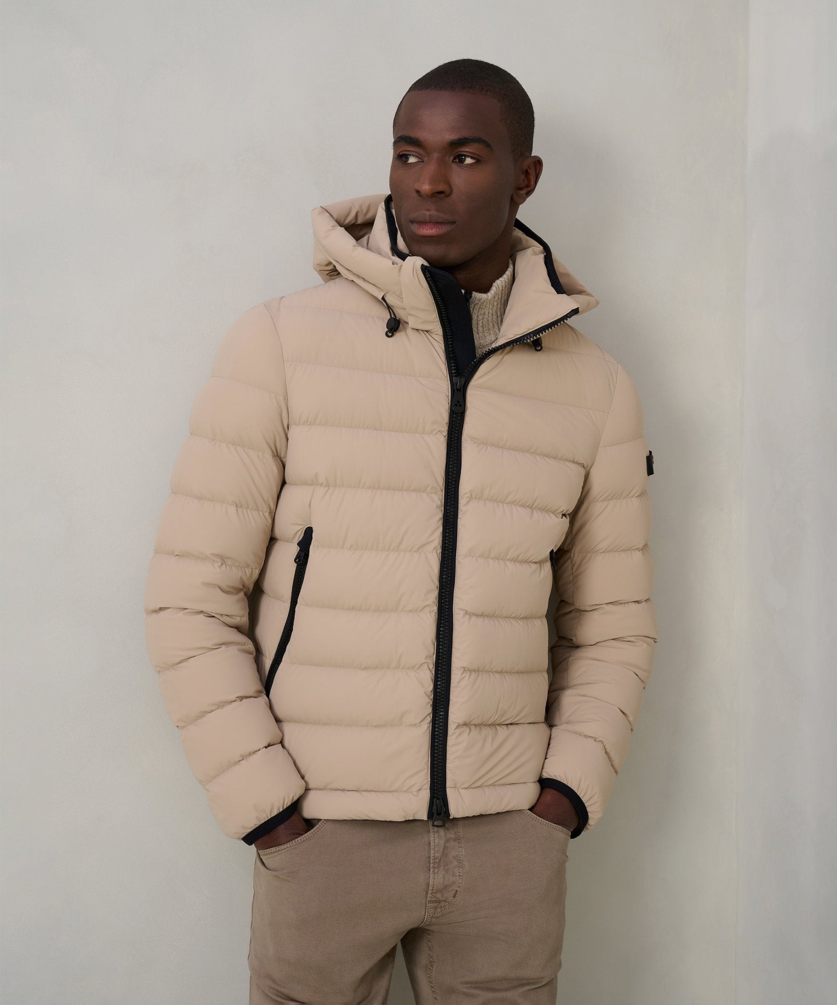 Peuterey Boggs NS 04 donsjas beige - THE SOCIETY SHOP