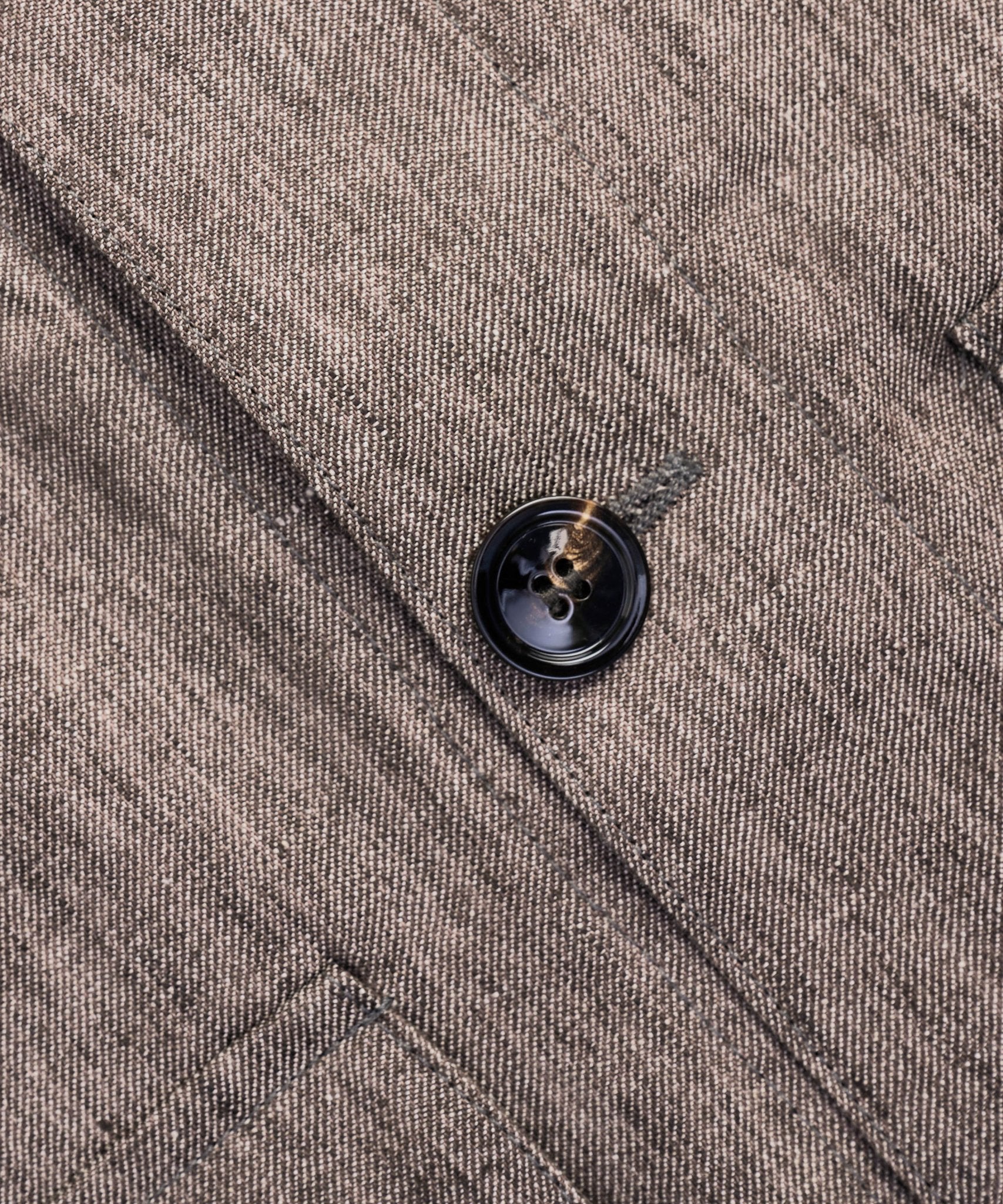 SOCI3TY Bomber jacket linnen donkerbruin - THE SOCIETY SHOP