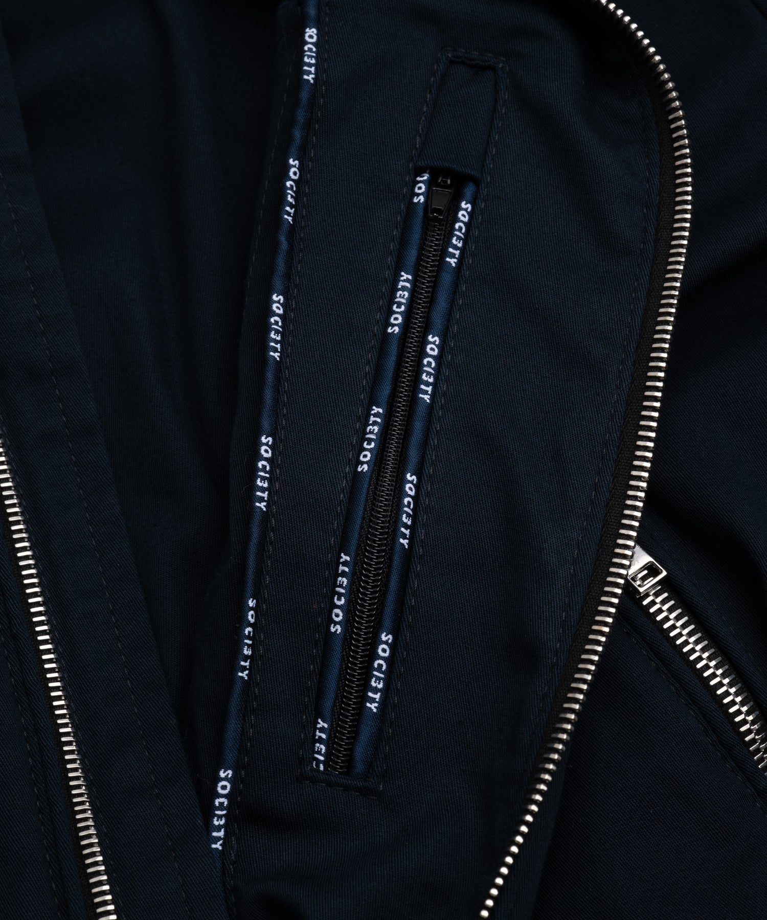 SOCI3TY Limited Fashion Bomberjack fine cotton gabardine donkerblauw - THE SOCIETY SHOP